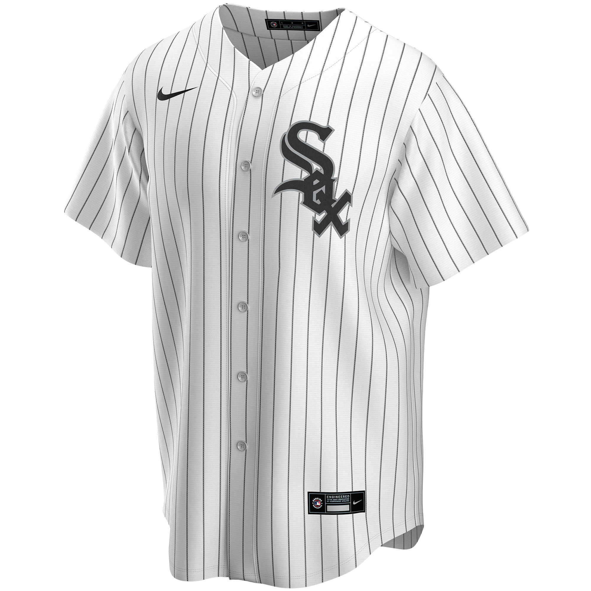 Alternative view of Chicago White Sox Home Replica Custom Baseball Jersey - White