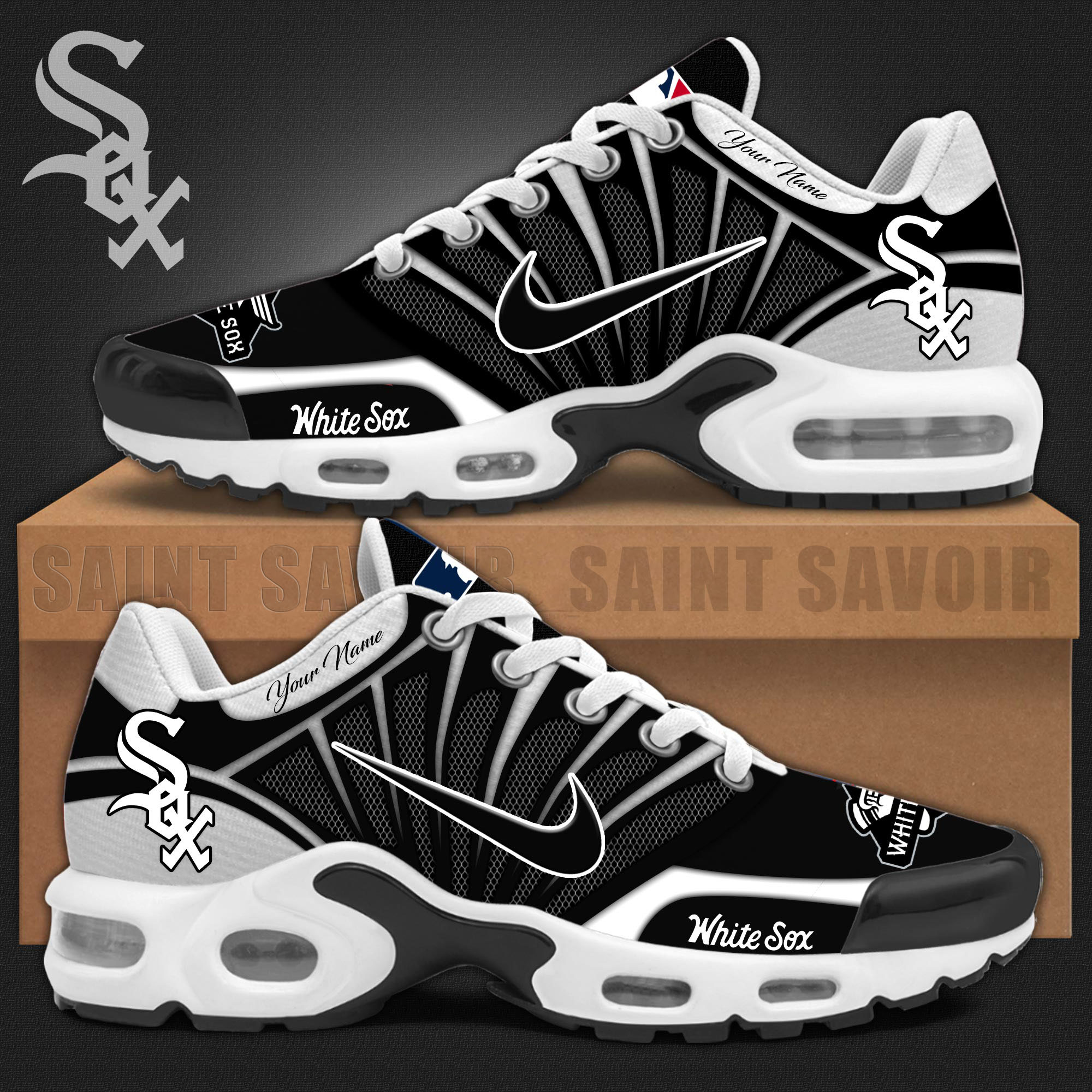 Chicago White Sox Mlb Air Max Plus Shoes