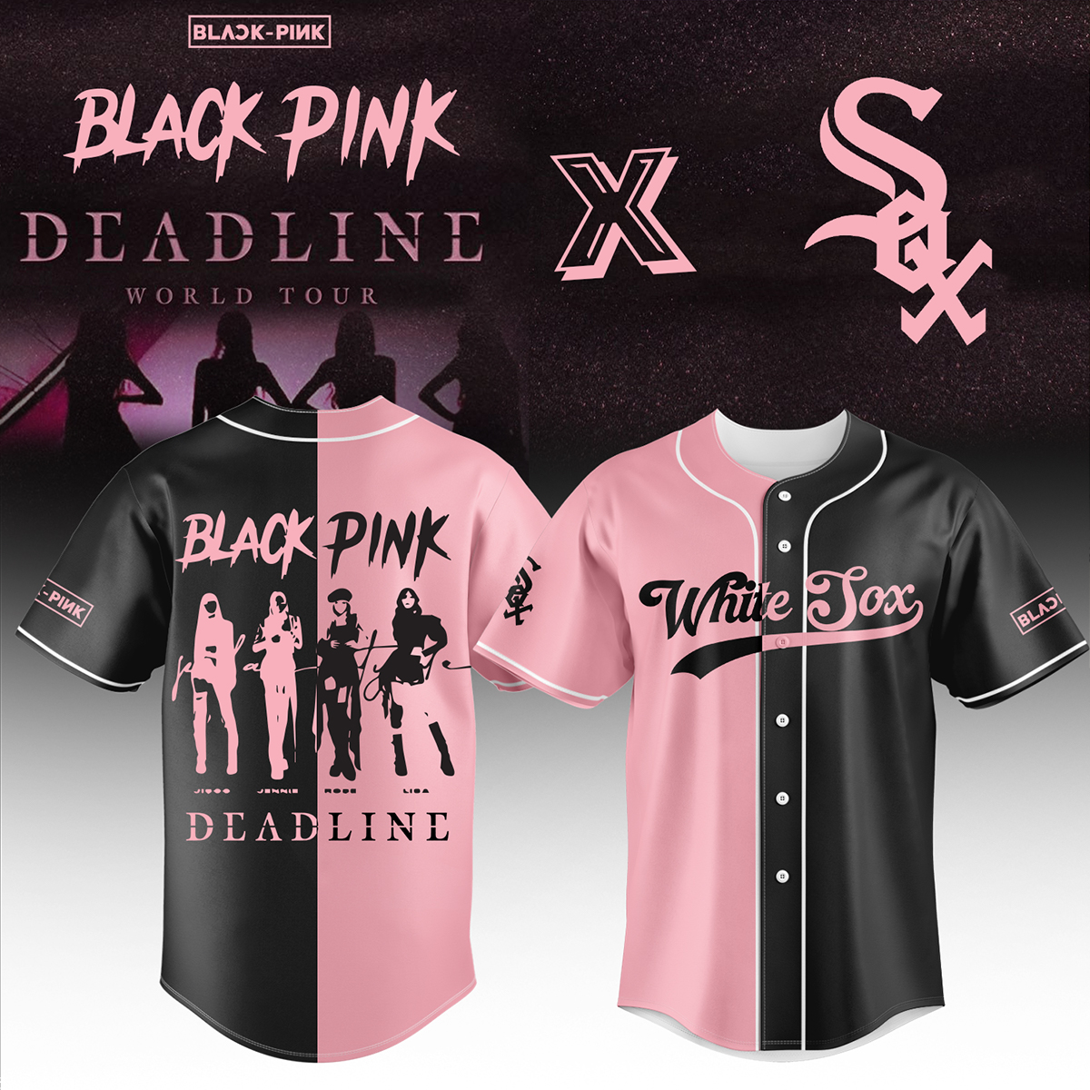 Chicago White Sox Mlb X Blackpink Baseball Jersey