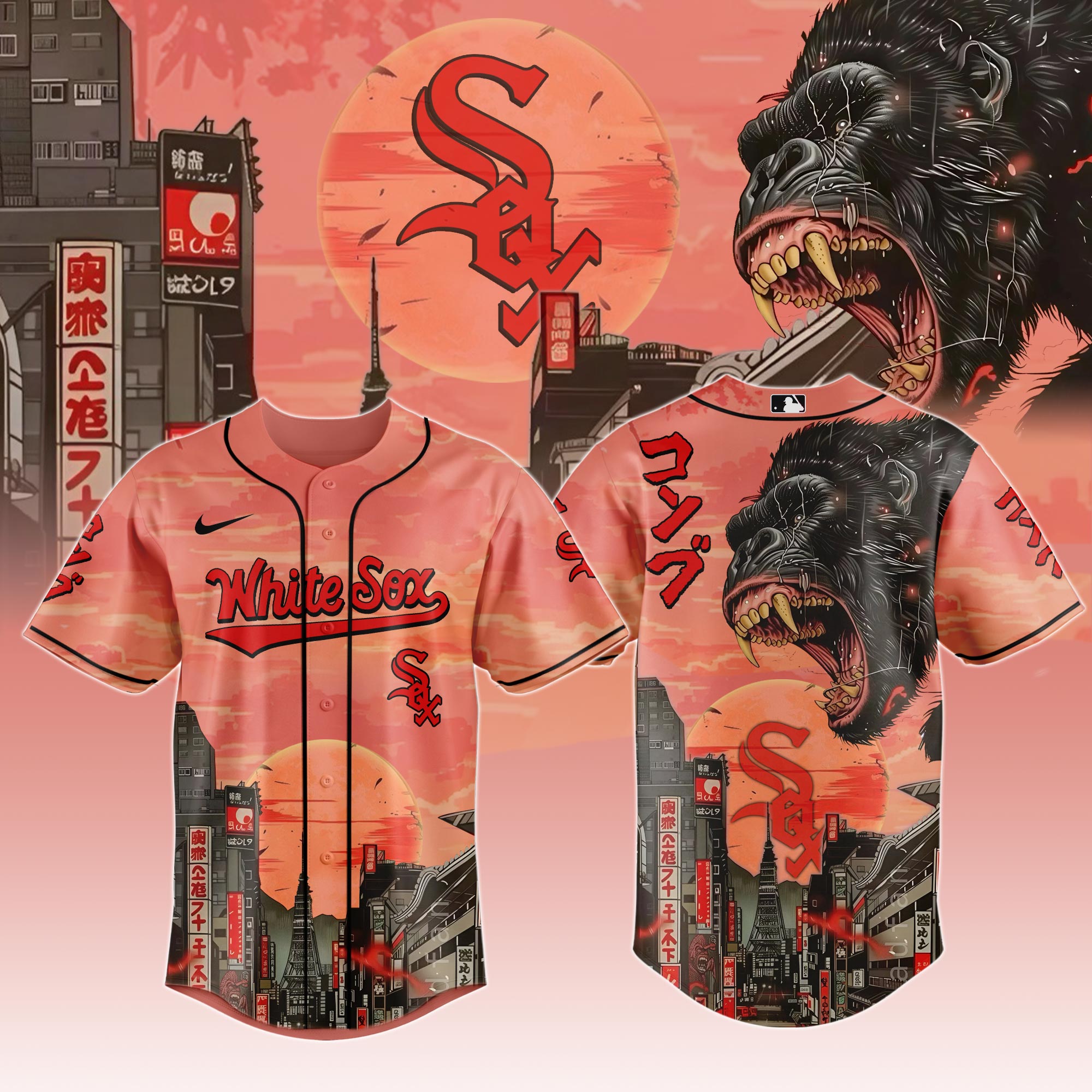 Chicago White Sox Mlb X Kong Collection 1 Baseball Jersey