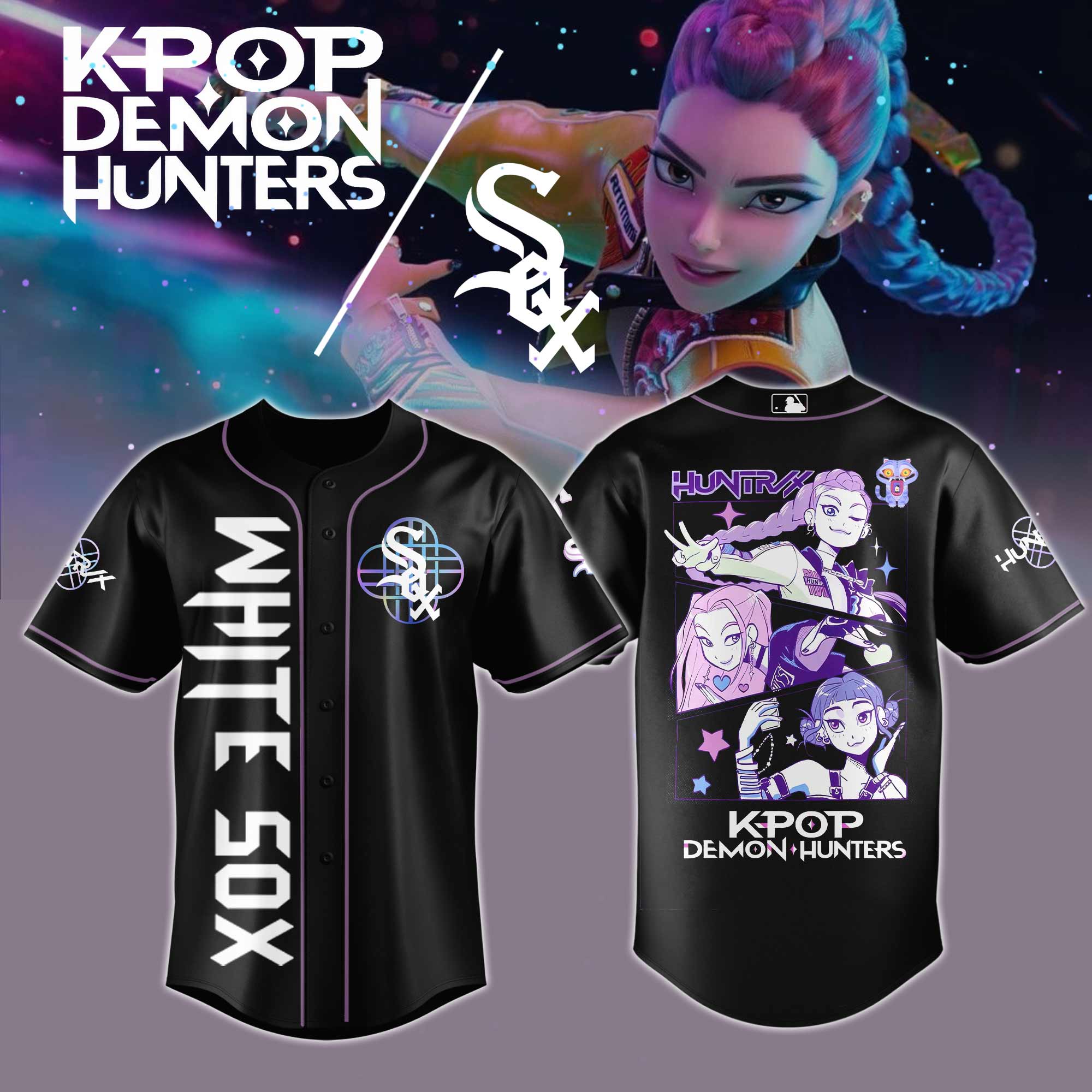 Chicago White Sox Mlb X Kpop Demon Hunters Baseball Jersey