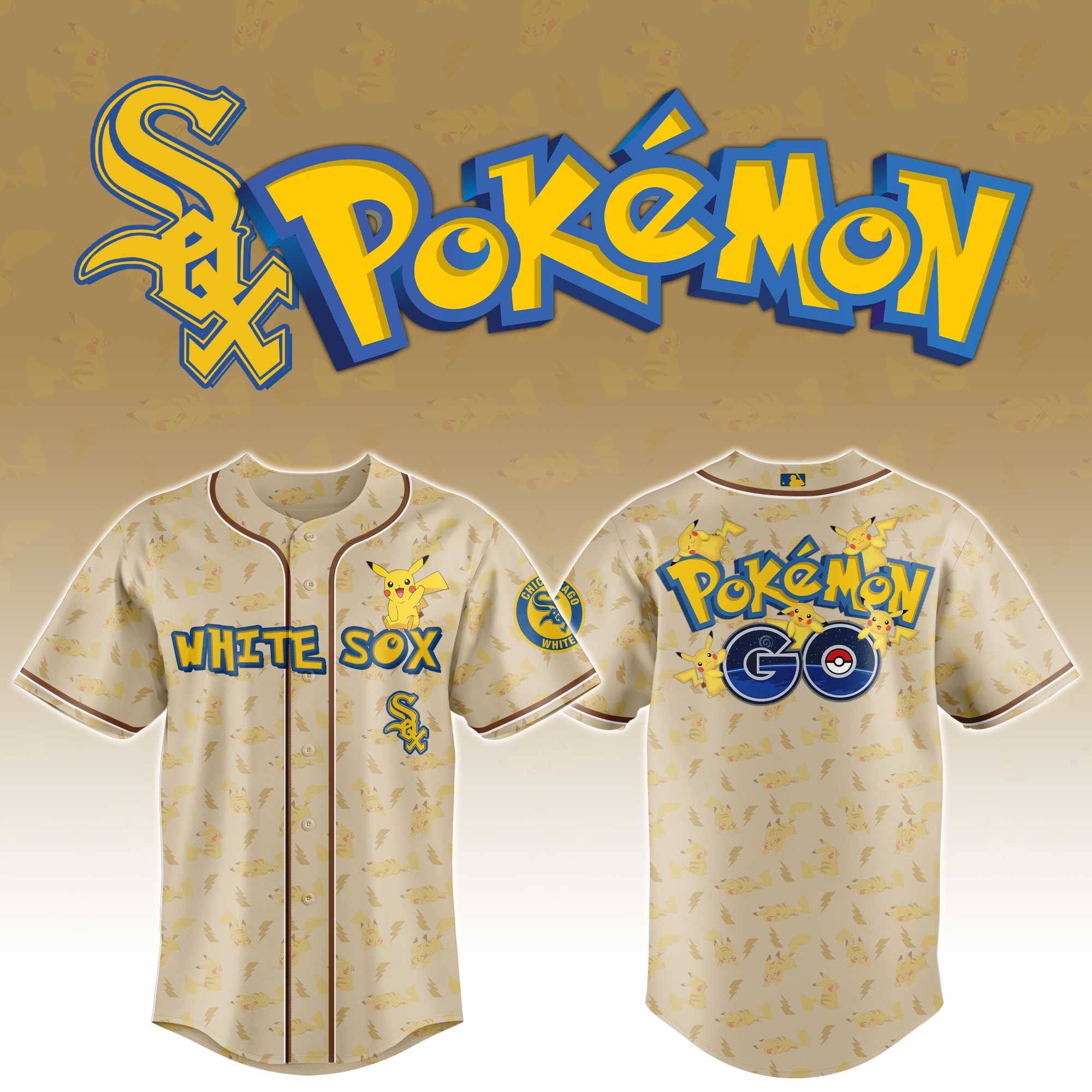 Chicago White Sox Mlb X Pokemon Go Baseball Jersey