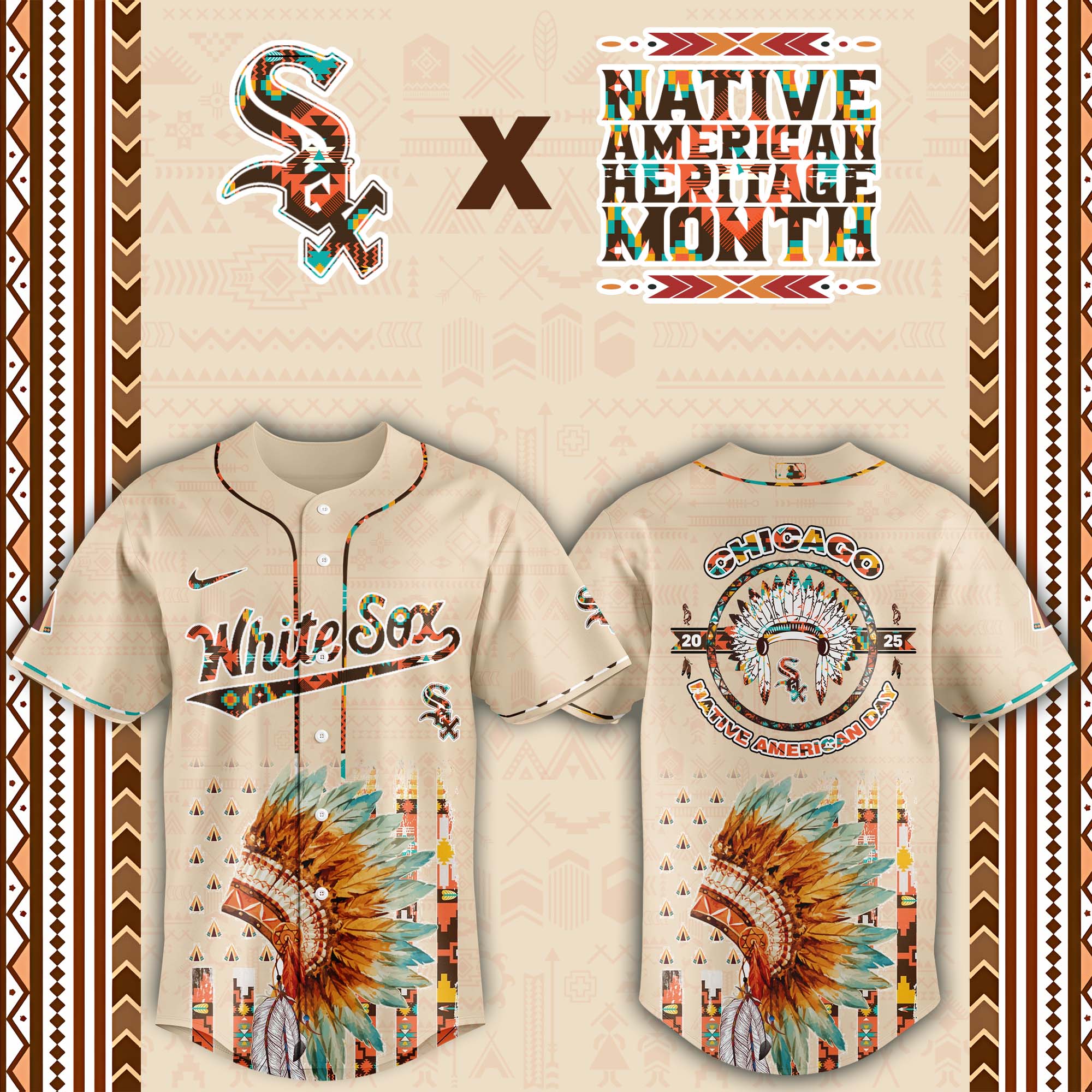 Chicago White Sox Native American Heritage Month Baseball Jersey