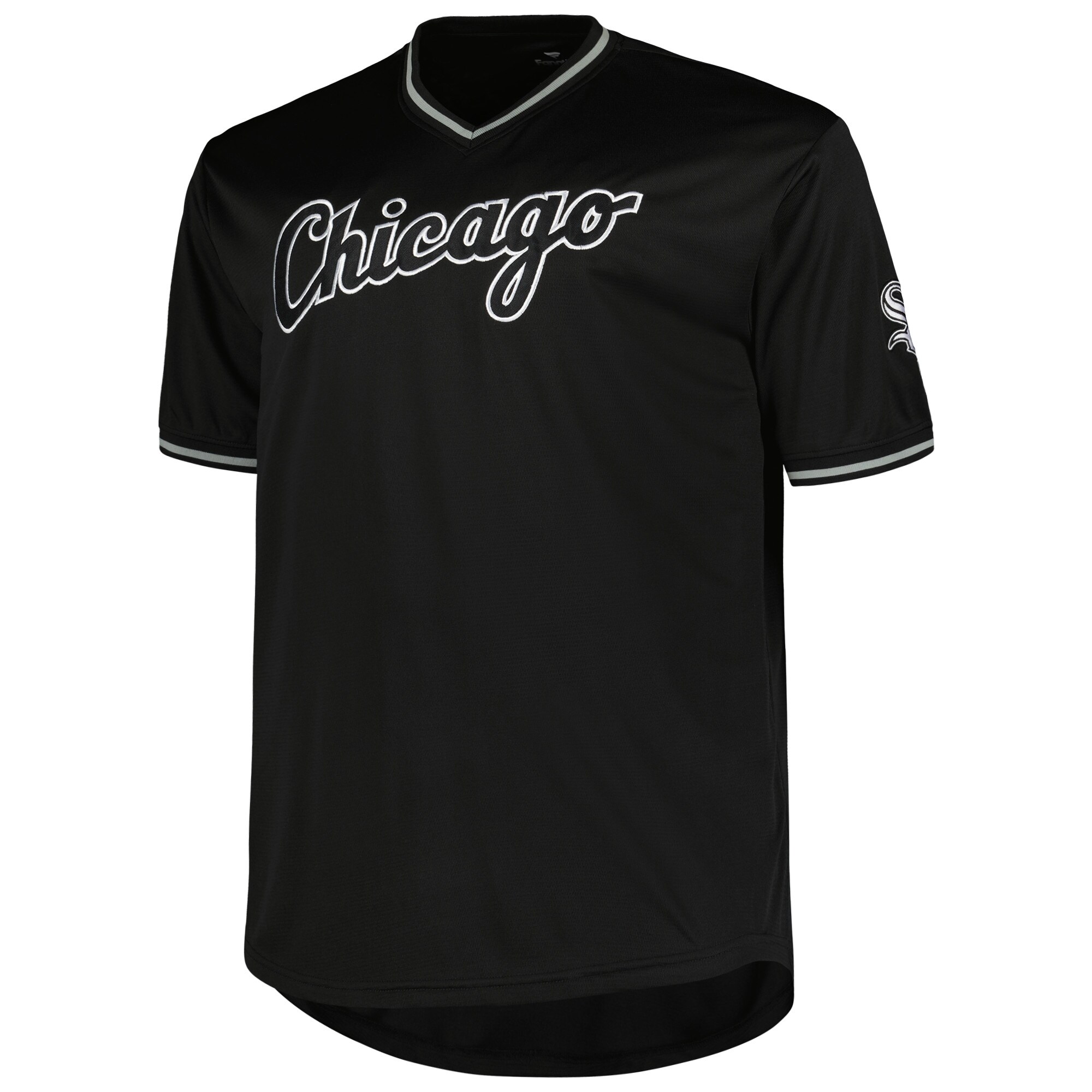 Alternative view of Chicago White Sox Profile Big & Tall Pop Fashion Baseball Jersey - Black