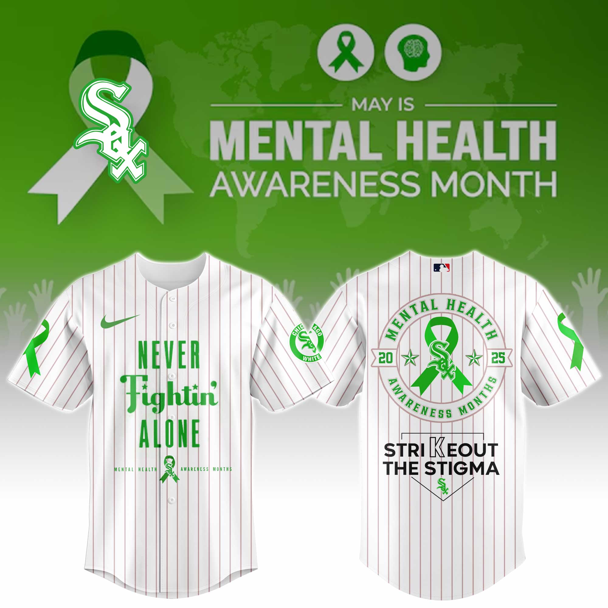 Chicago White Sox Special Mental Health Awareness Week Limited Edition Jersey
