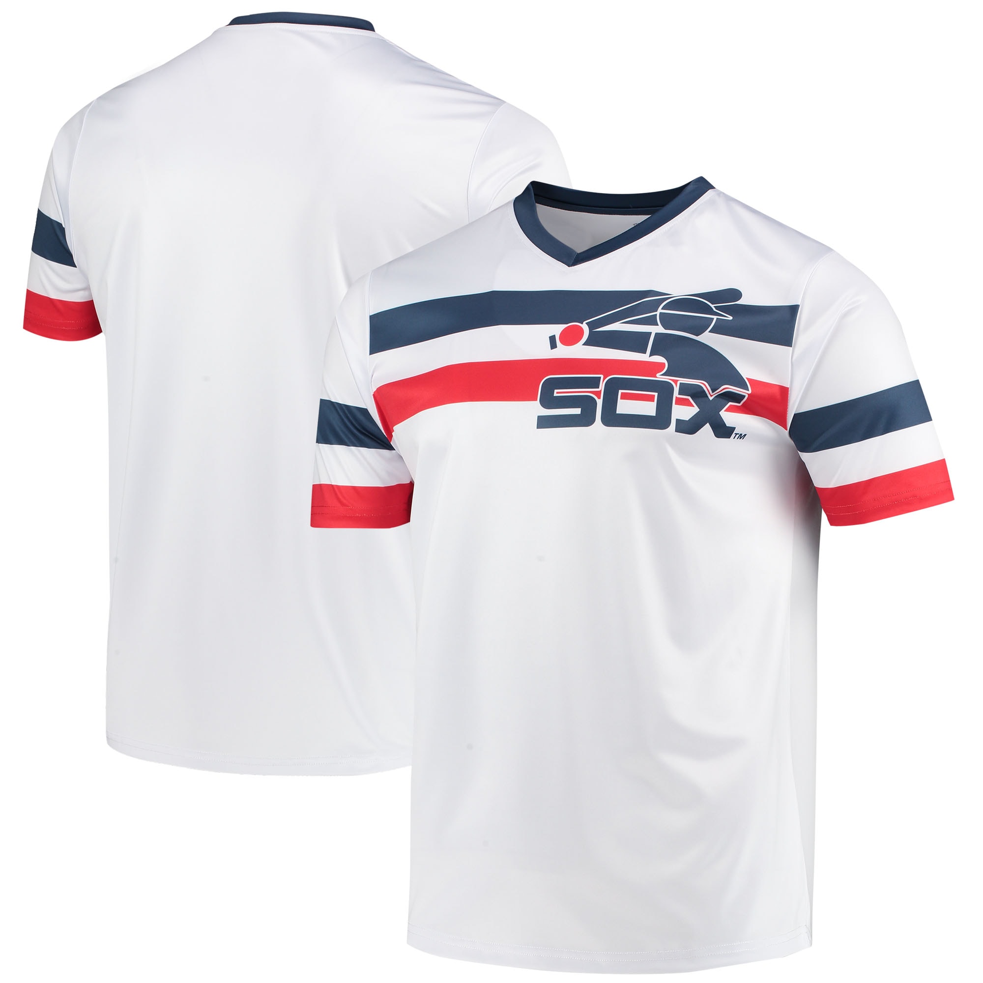 Chicago White Sox Stitches Cooperstown Collection V-neck Jersey - White