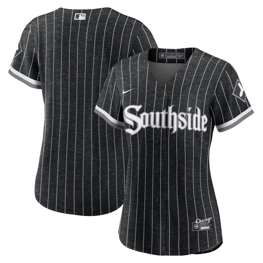 Chicago White Sox Women's City Connect Baseball Jersey - Black