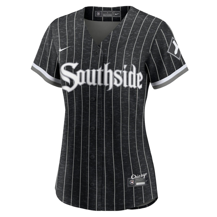 Alternative view of Chicago White Sox Women's City Connect Baseball Jersey - Black