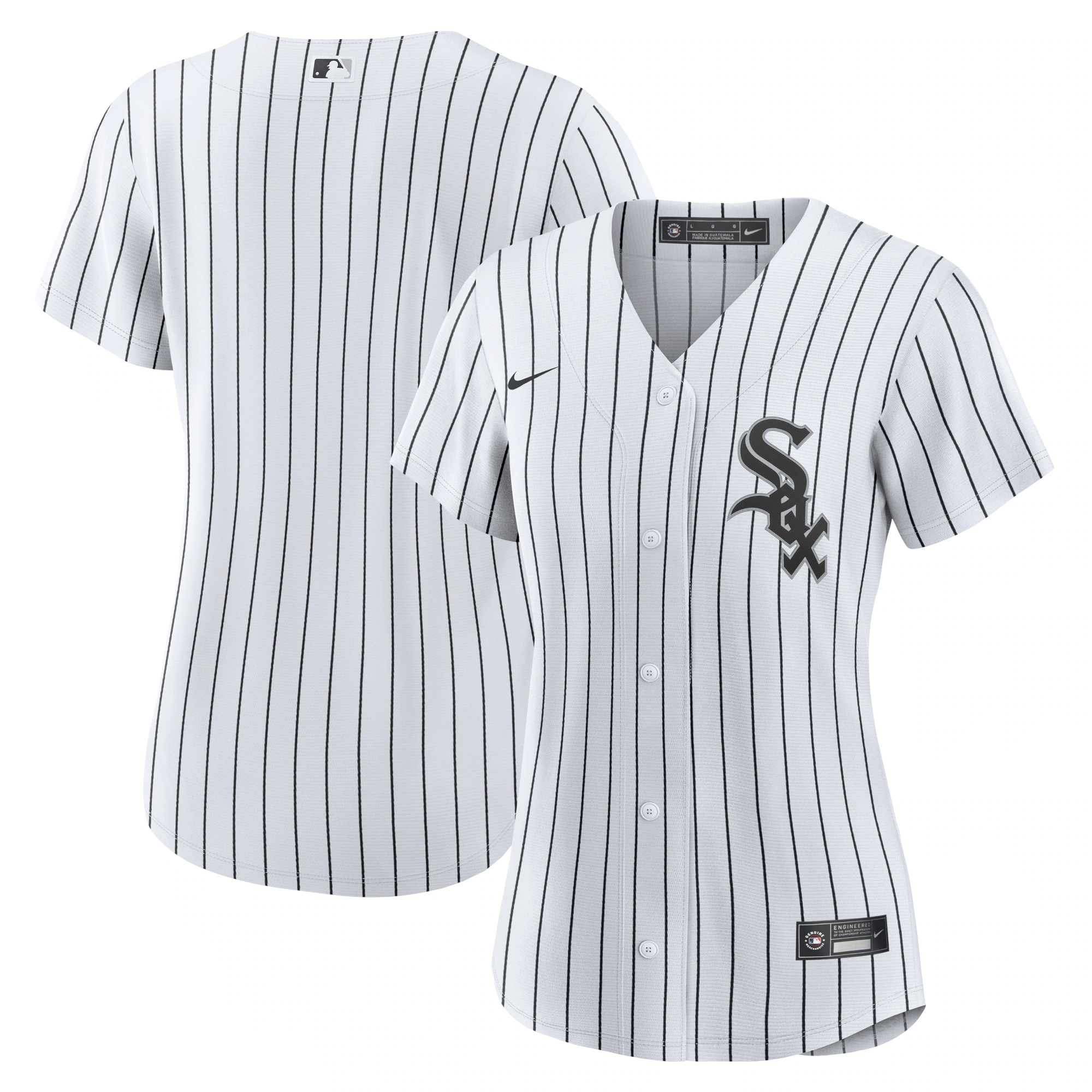 Alternative view of Chicago White Sox Women’s Home Replica Team Baseball Jersey – White