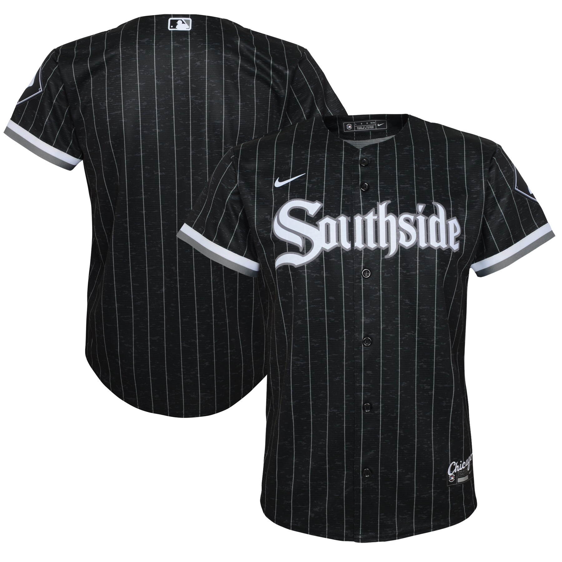 Alternative view of Chicago White Sox Youth City Connect Replica Jersey