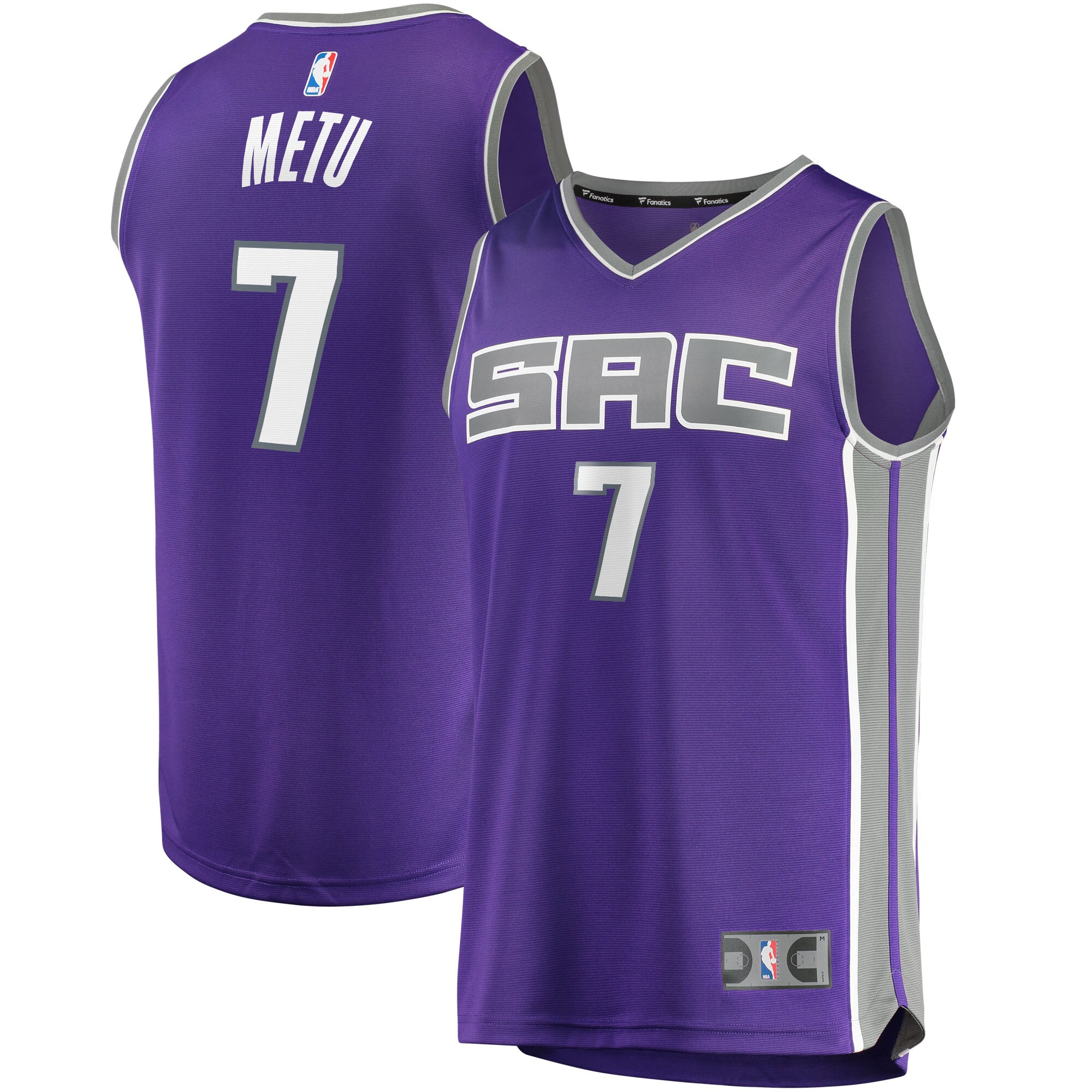 Chimezie Metu Sacramento Kings Fanatics Branded 2021/22 Fast Break Replica Basketball Jersey - Icon Edition - Purple