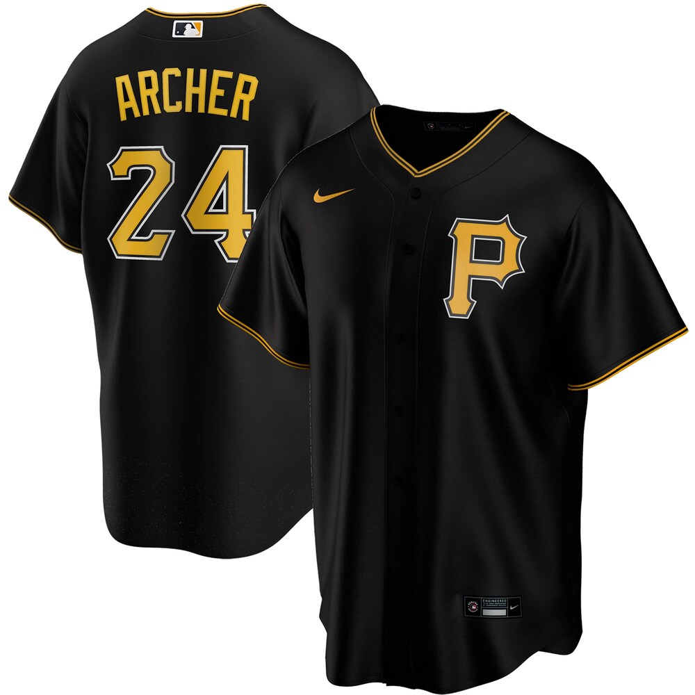 Chris Archer Pittsburgh Pirates Alternate 2020 Player Jersey - Black
