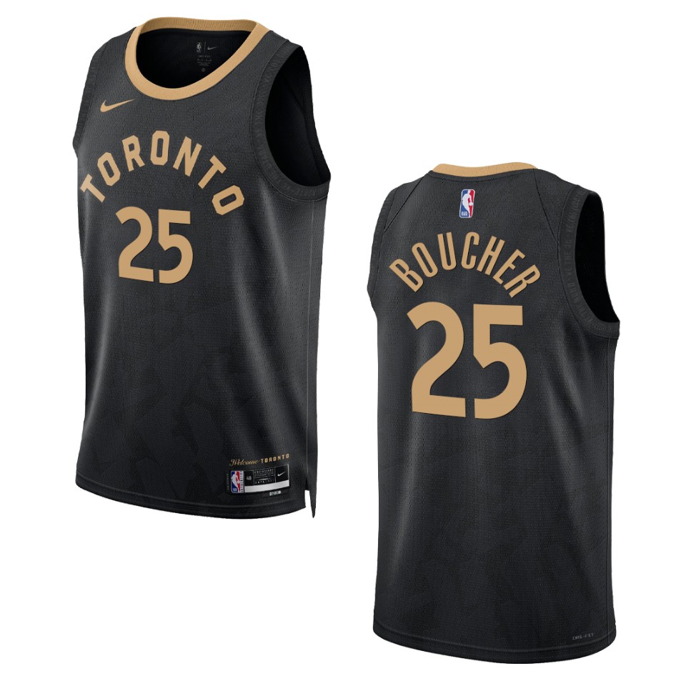 Chris Boucher Black City Edition 2022-23 Toronto Raptors Swingman Basketball Jersey