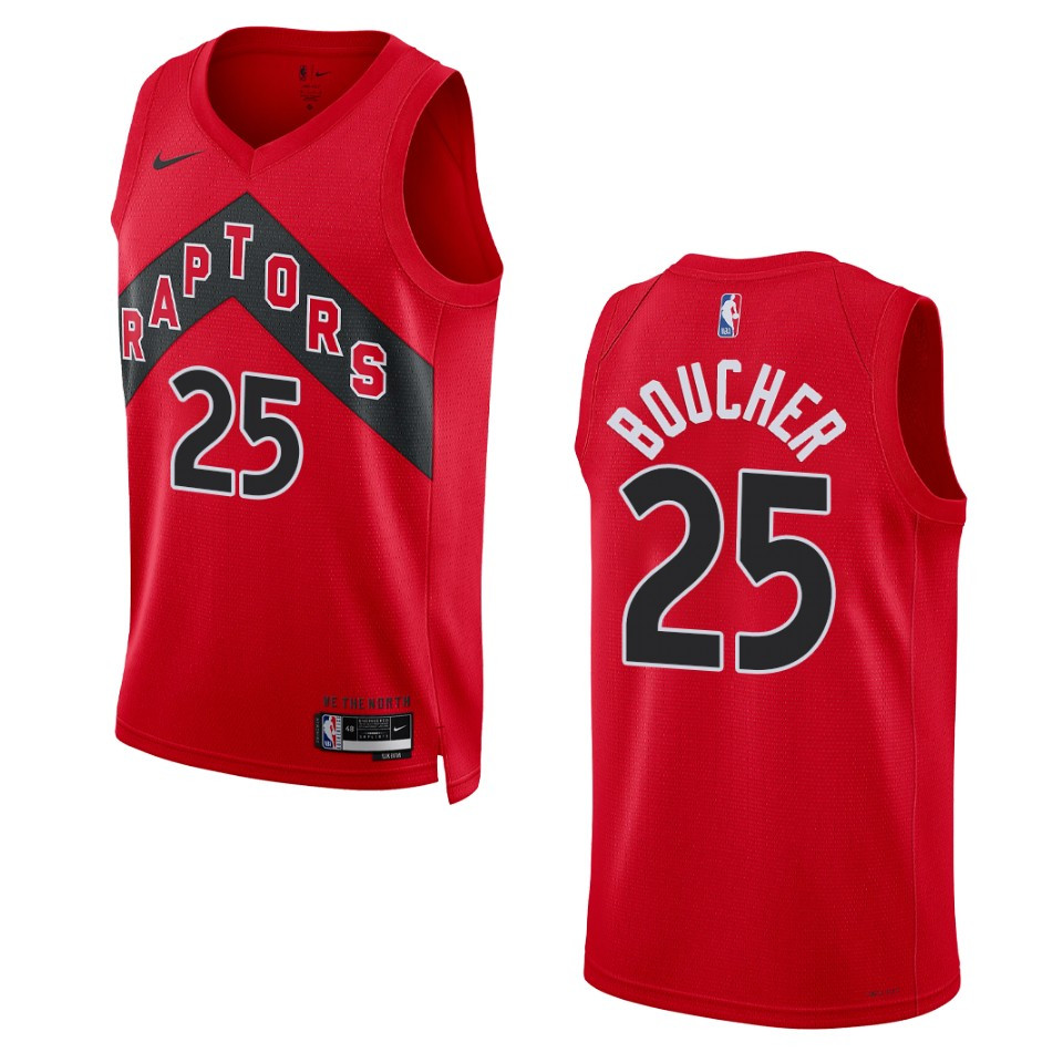 Chris Boucher Red Icon Edition 2022-23 Toronto Raptors Swingman Basketball Jersey