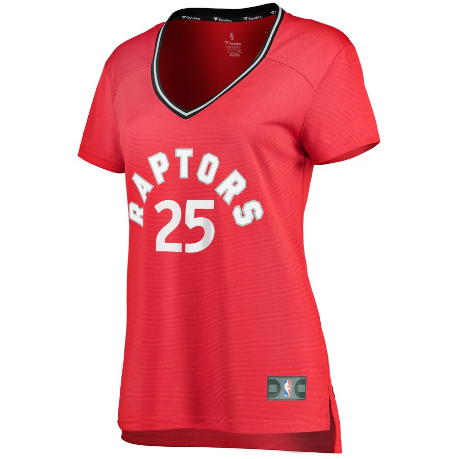 Alternative view of Chris Boucher Toronto Raptors Fanatics Branded Women's Fast Break Replica Player Basketball Jersey - Icon Edition - Red