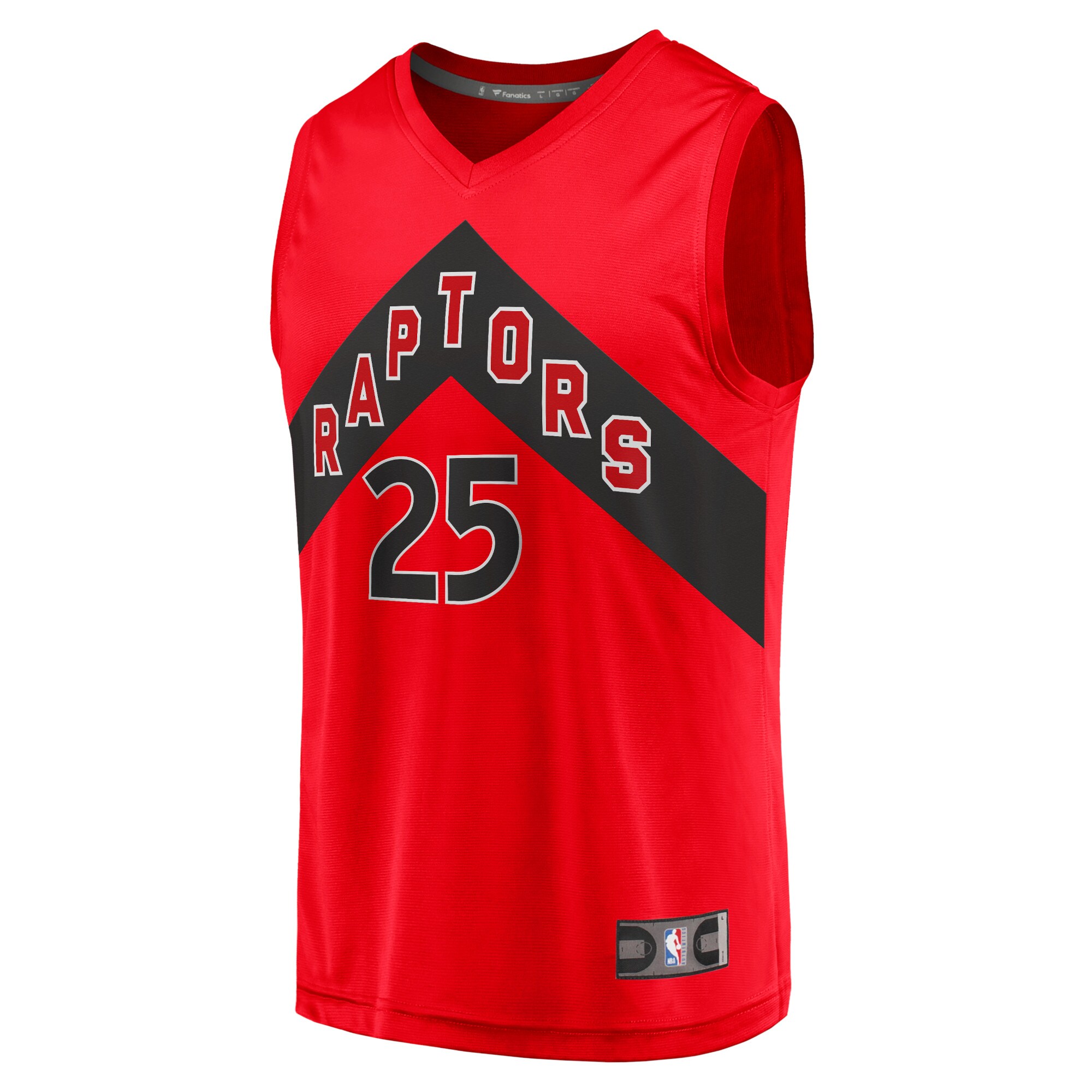 Alternative view of Chris Boucher Toronto Raptors Fanatics Youth Fast Break Replica Basketball Jersey - Icon Edition - Red