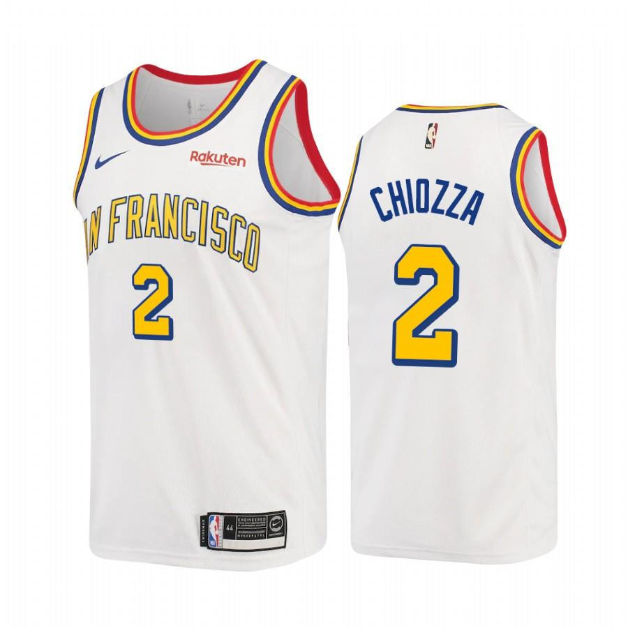 Chris Chiozza Golden State Warriors Classic White 2 Basketball Jersey - Men Basketball Jersey - JS342 