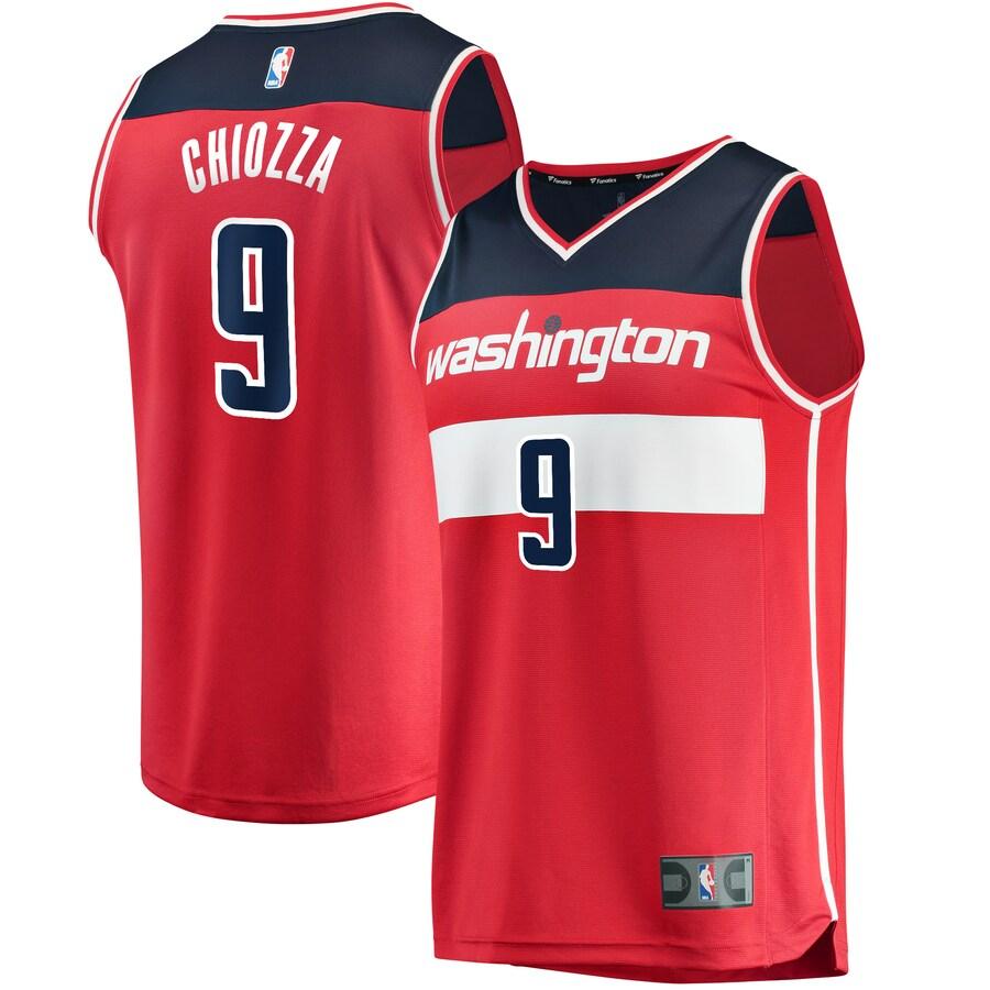 Chris Chiozza Washington Wizards Fanatics Branded Fast Break Player Basketball Jersey - Icon Edition - Red