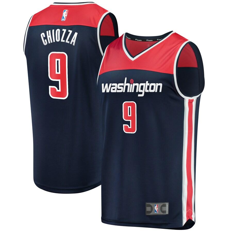 Chris Chiozza Washington Wizards Fanatics Branded Fast Break Player Basketball Jersey - Statement Edition - Navy