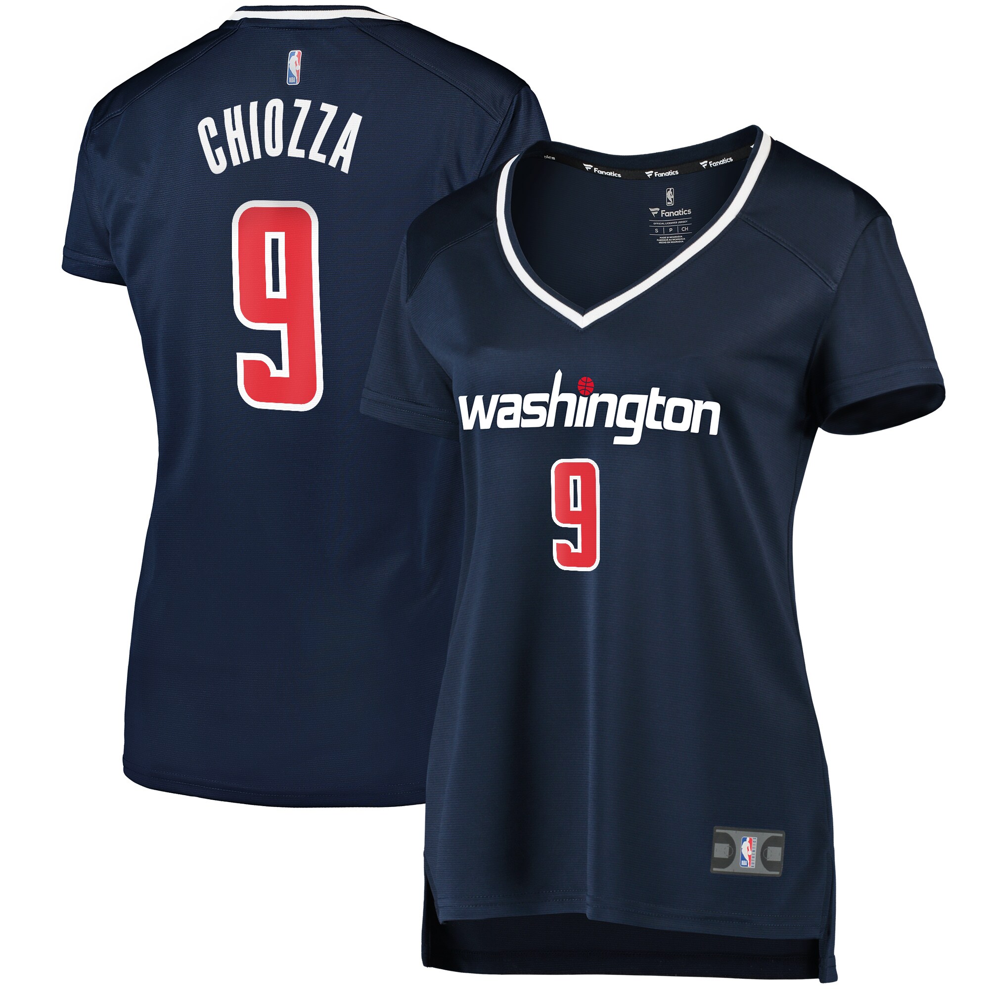 Chris Chiozza Washington Wizards Fanatics Branded Women's Fast Break Player Basketball Jersey - Statement Edition - Navy
