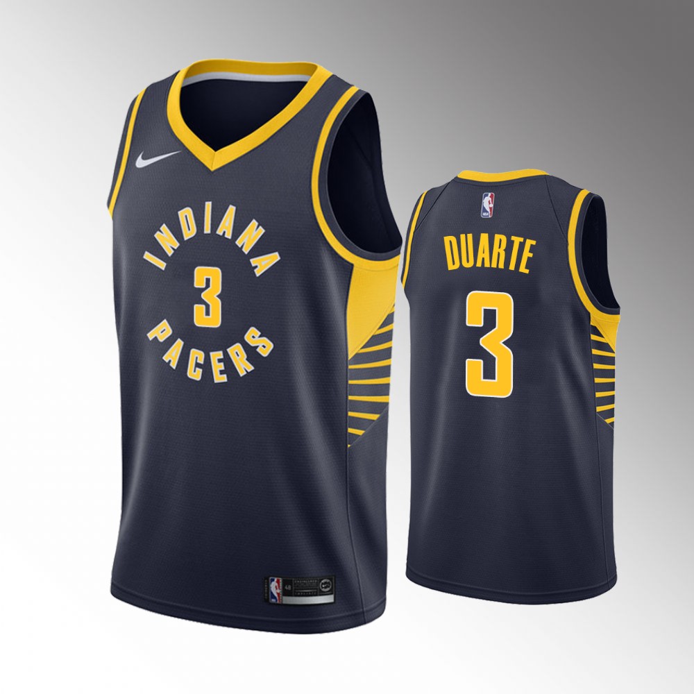 Chris Duarte Indiana Pacers 2021 Icon Edition Navy Basketball Jersey
