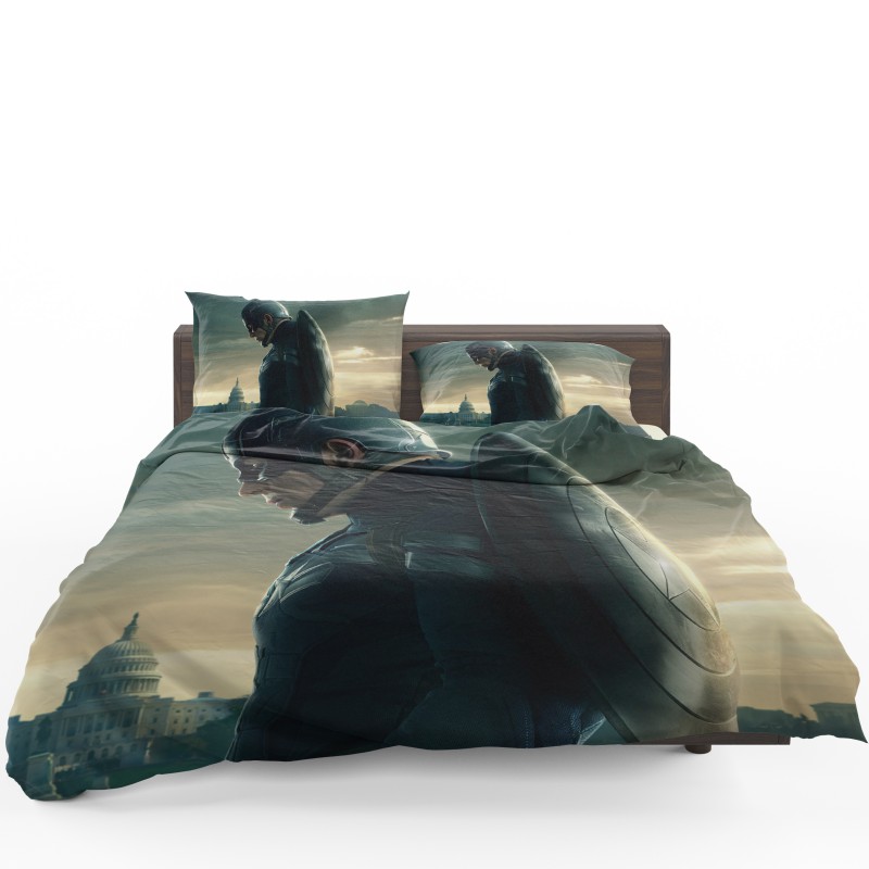 Chris Evans Captain America Comforter Set - Custom Bedding Set