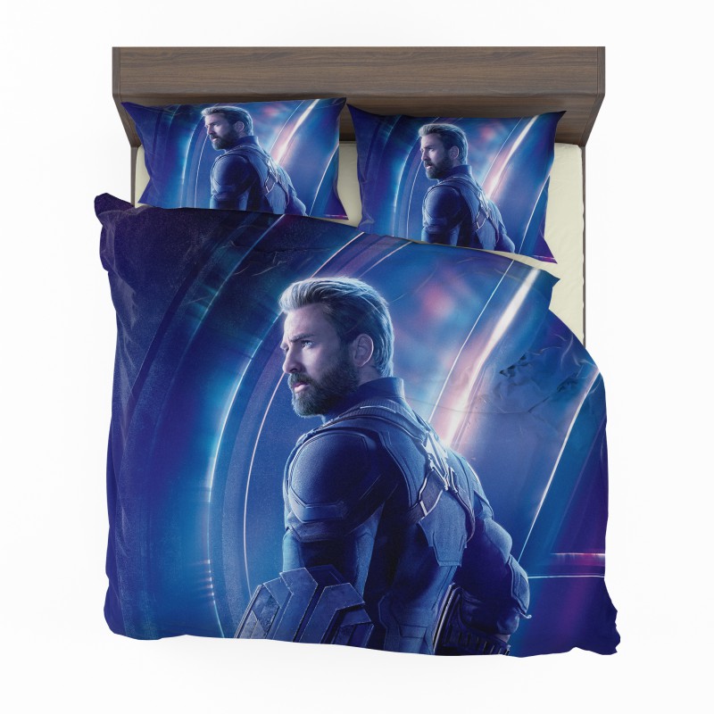 Alternative view of Chris Evans Steve Rogers Captain America Bedding Set - Custom Bedding Set