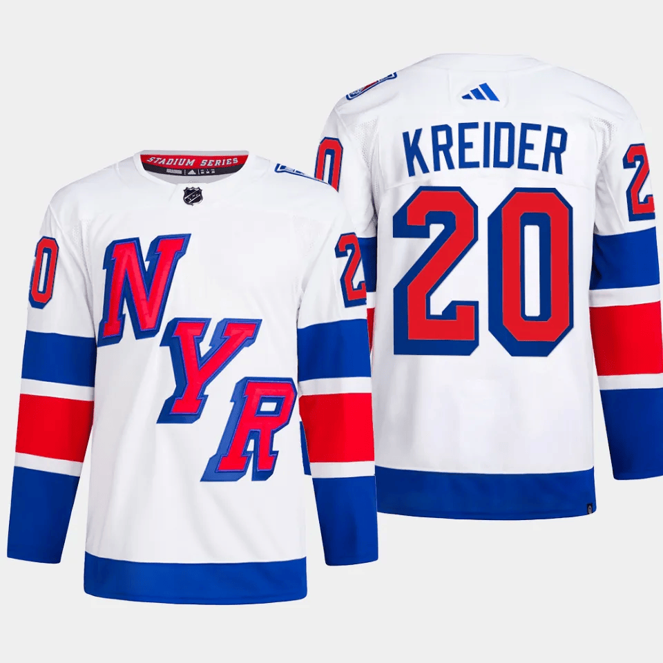 Chris Kreider 20 New York Rangers 2024 Stadium Series Primegreen Men Hockey Jersey - White - JS431 