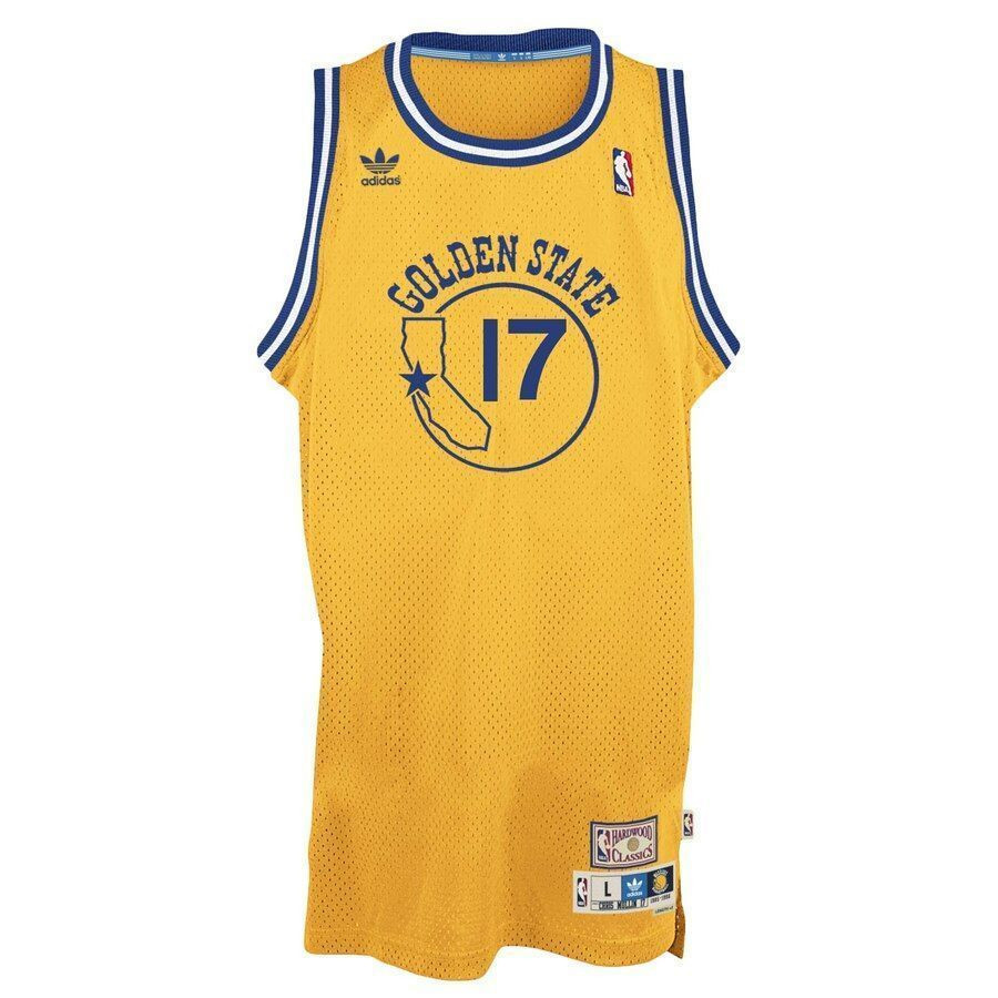 Alternative view of Chris Mullin Golden State Warriors Hardwood Classics Swingman Basketball Jersey - Gold - JS466 