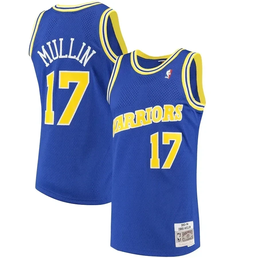 Chris Mullin Golden State Warriors Mitchell & Ness 1993-94 Hardwood Classics Swingman Basketball Jersey - Royal - JS794 
