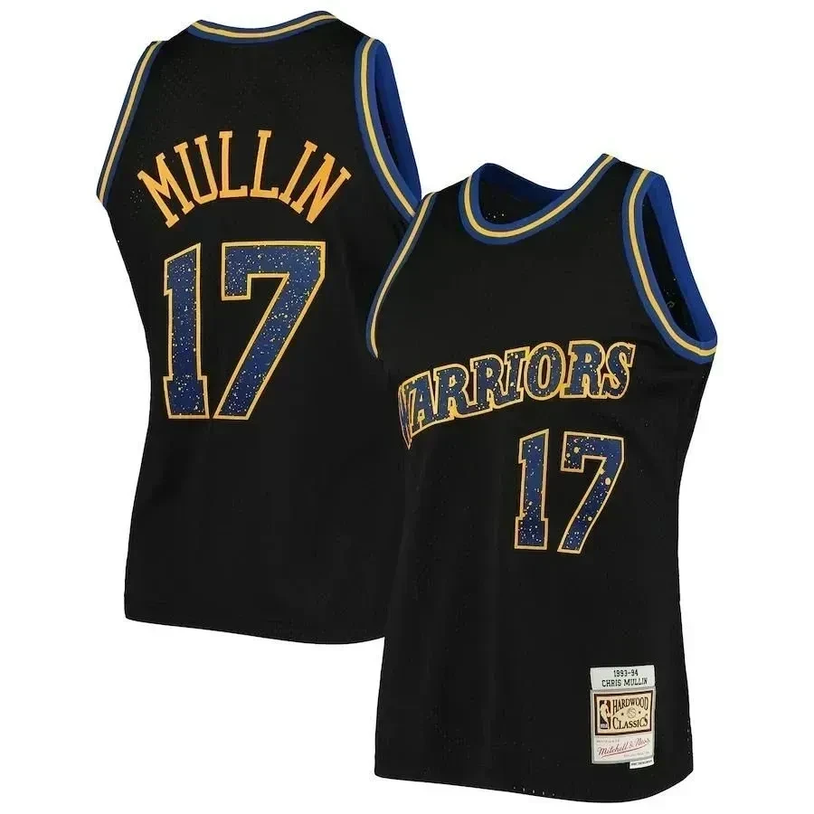 Chris Mullin Golden State Warriors Mitchell & Ness Rings Collection Swingman Basketball Jersey - Black - JS804 