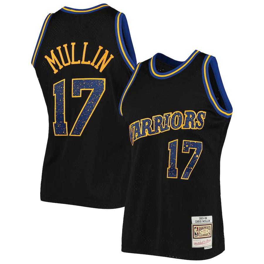 Chris Mullin Golden State Warriors Mitchell & Ness Rings Collection Swingman Basketball Jersey - Black