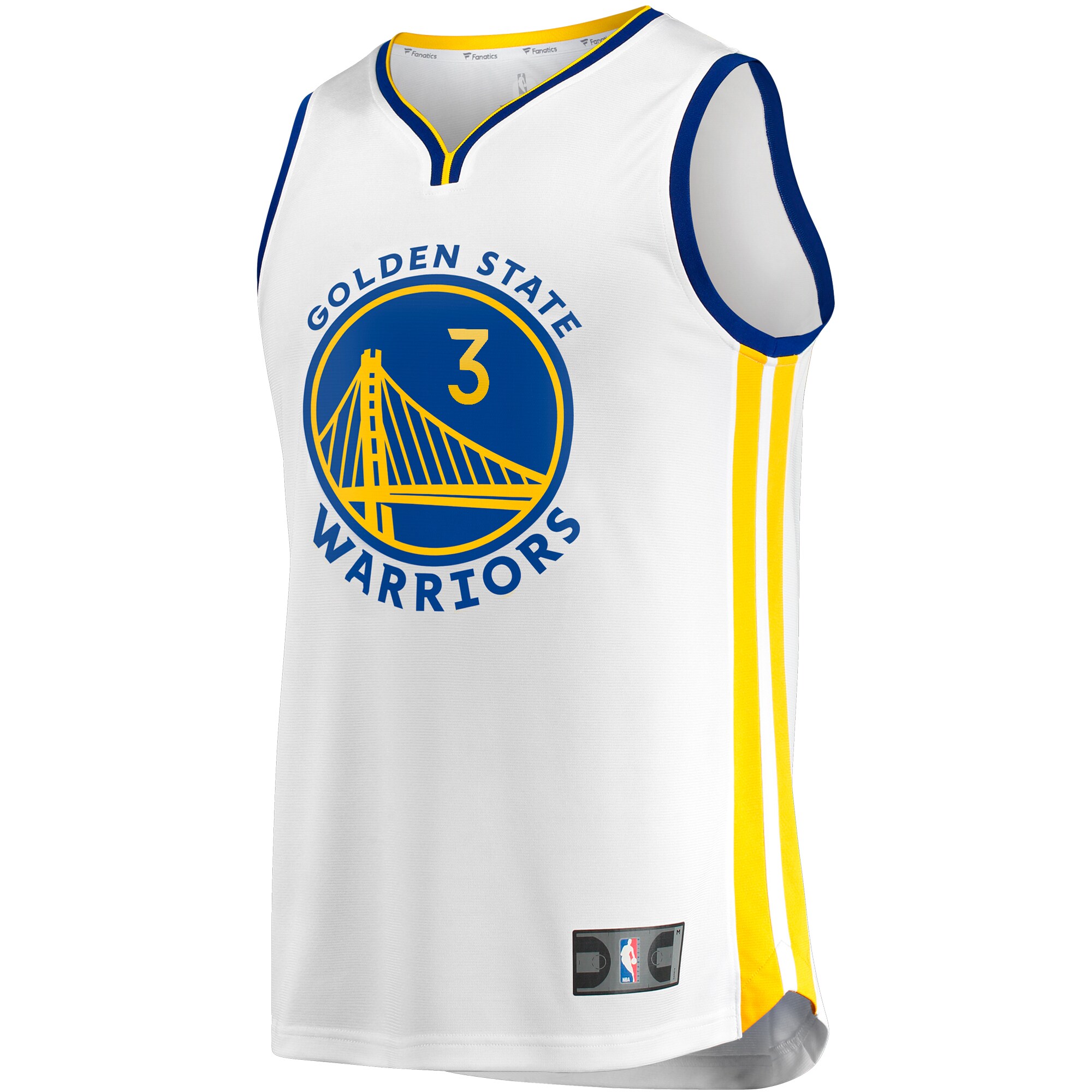 Alternative view of Chris Paul Golden State Warriors Fanatics Fast Break Player Basketball Jersey - Association Edition - White