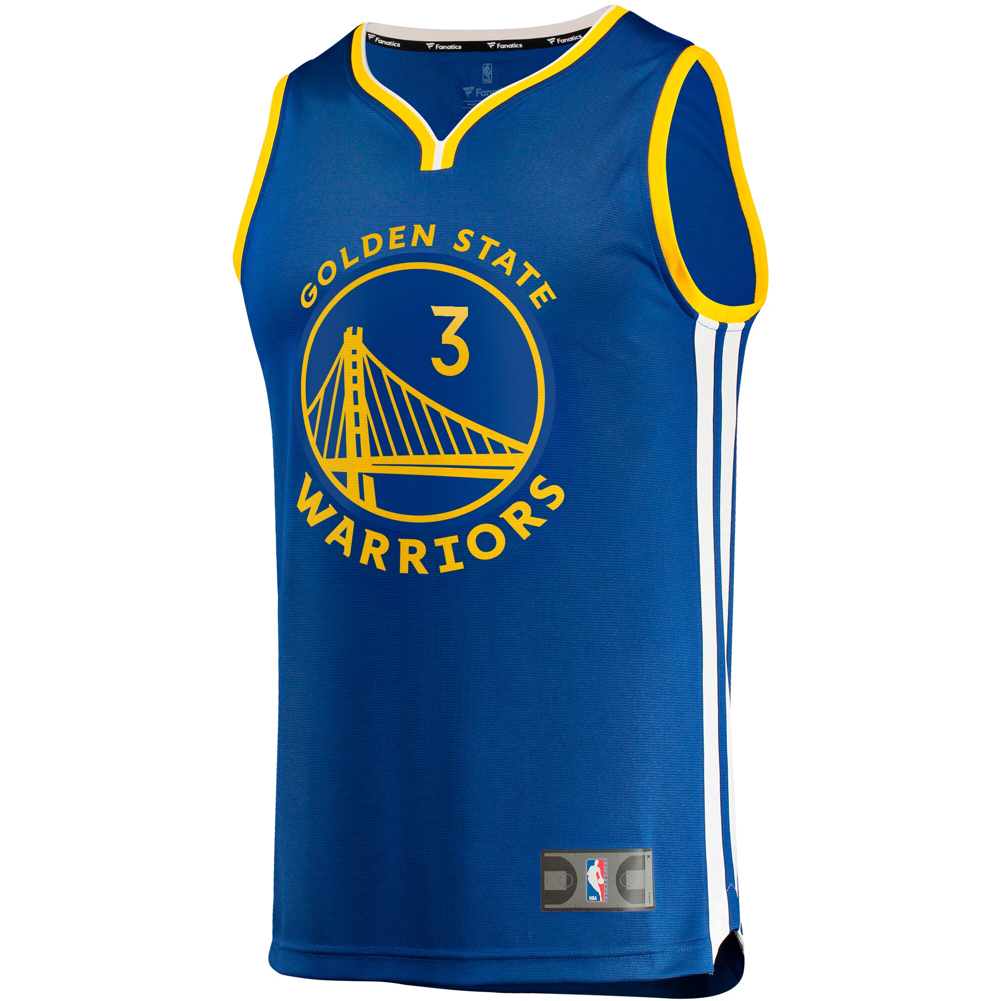 Alternative view of Chris Paul Golden State Warriors Fanatics Youth Fast Break Player Basketball Jersey - Icon Edition - Royal