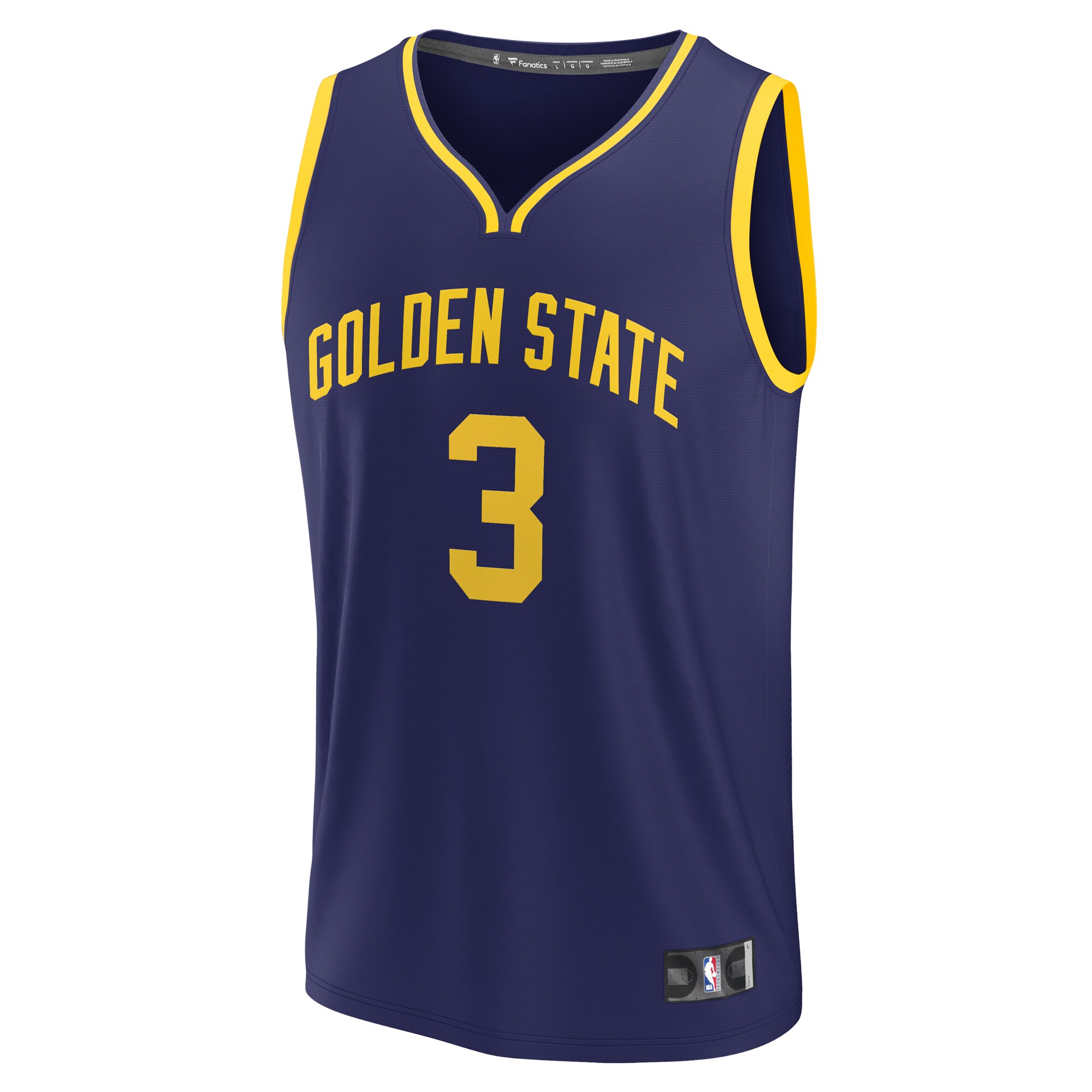 Alternative view of Chris Paul Golden State Warriors Fanatics Youth Fast Break Player Basketball Jersey - Statement Edition - Navy