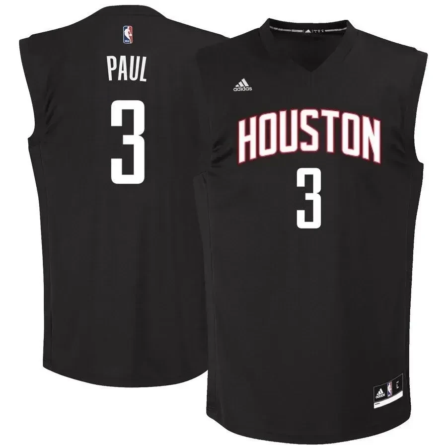Chris Paul Houston Rockets Chase Fashion Basketball Jersey - Black - JS219 