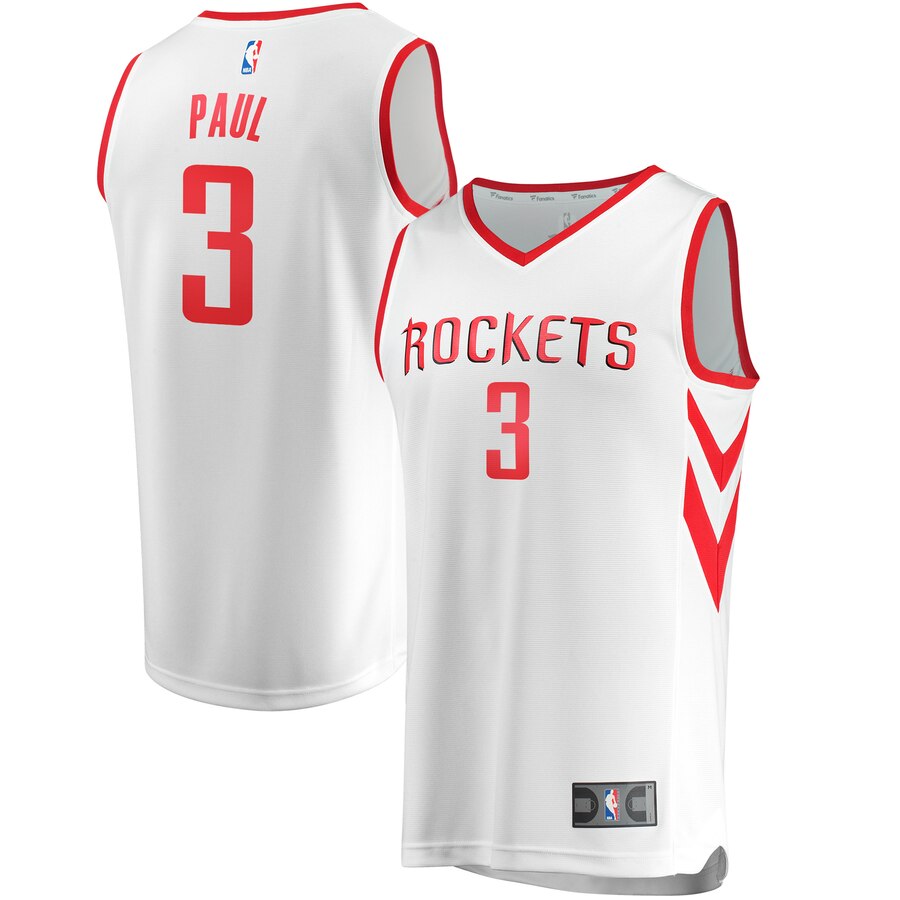 Chris Paul Houston Rockets Fanatics Branded Fast Break Replica Basketball Jersey White - Association Edition