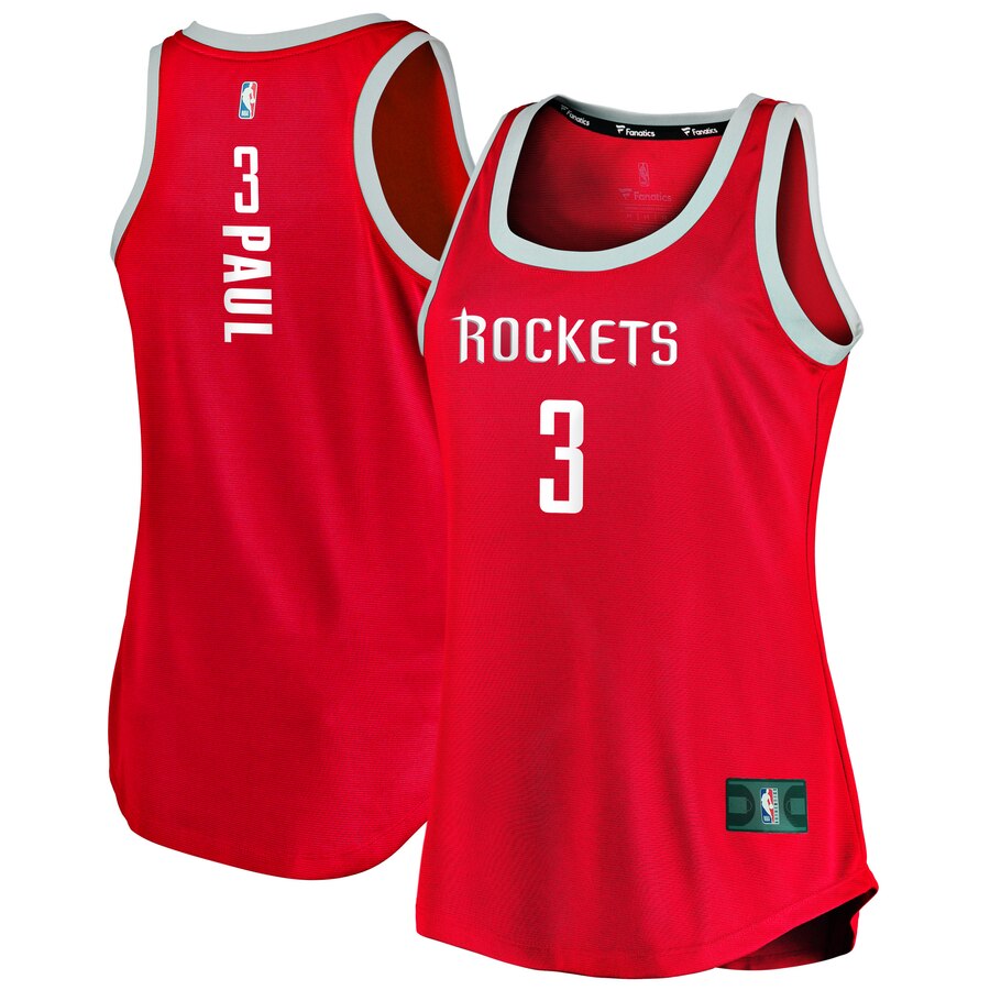 Chris Paul Houston Rockets Fanatics Branded Women's Fast Break Tank Basketball Jersey - Icon Edition - Red