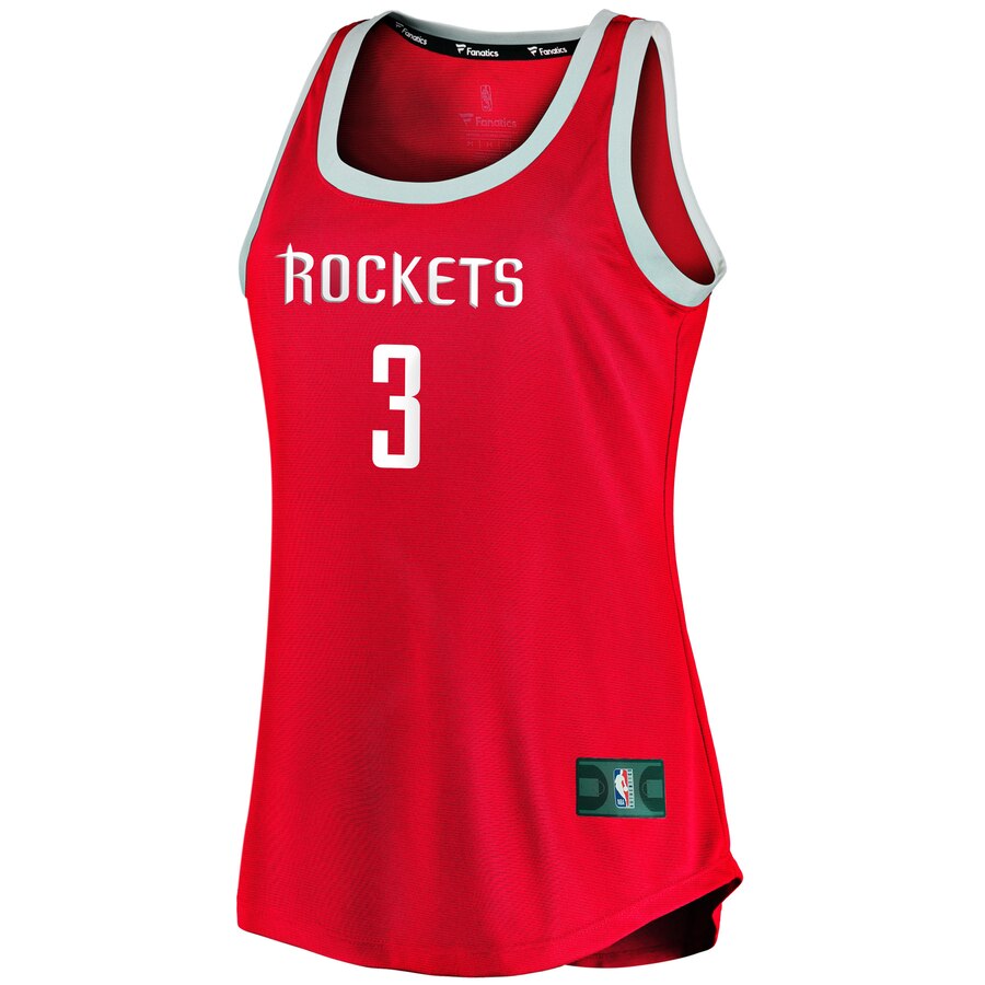 Alternative view of Chris Paul Houston Rockets Fanatics Branded Women's Fast Break Tank Basketball Jersey - Icon Edition - Red