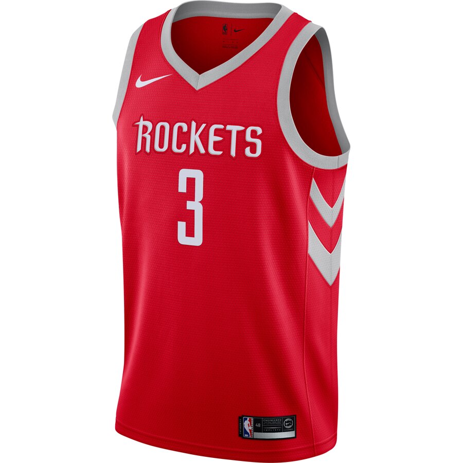 Alternative view of Chris Paul Houston Rockets Swingman Basketball Jersey - Icon Edition - Red
