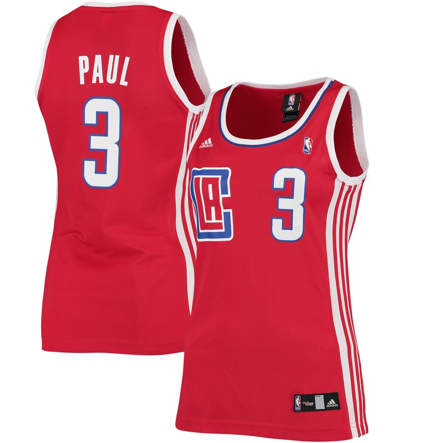 Chris Paul La Clippers Adidas Women's Road Replica Jersey - Red