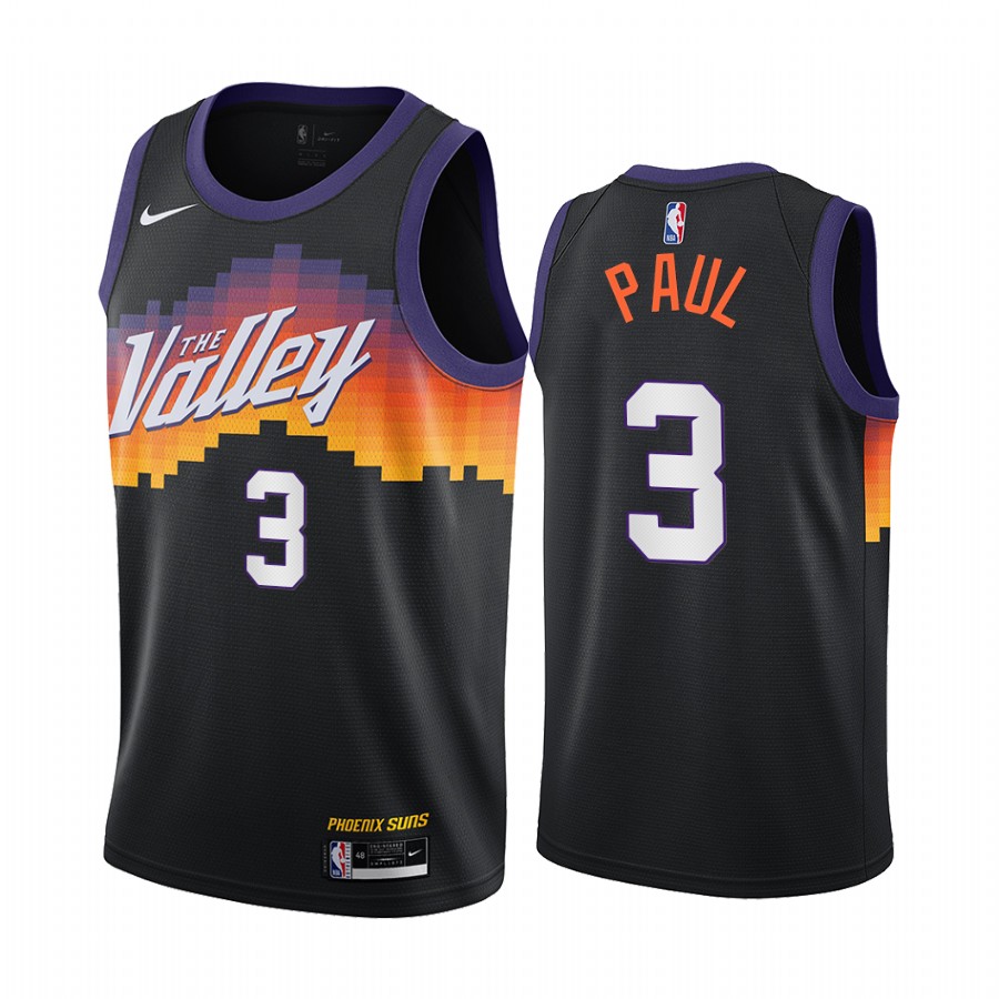 Chris Paul Phoenix Suns 2020-21 Black City Edition Basketball Jersey 2020 Trade