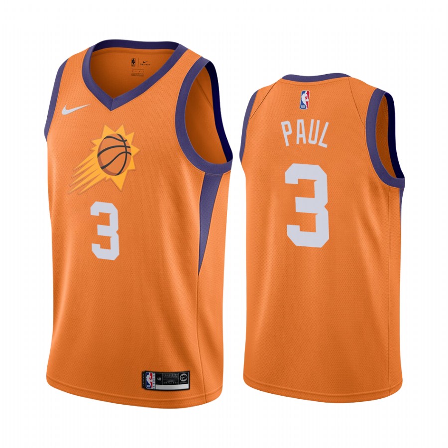 Chris Paul Phoenix Suns 2020-21 Orange Statement Edition Basketball Jersey 2020 Trade
