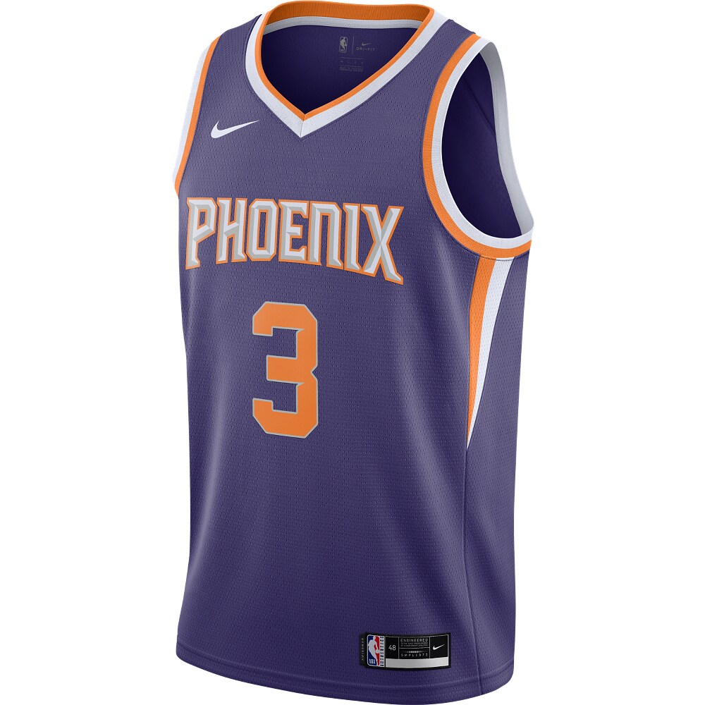 Alternative view of Chris Paul Phoenix Suns 2020/21 Swingman Basketball Jersey Purple - Icon Edition