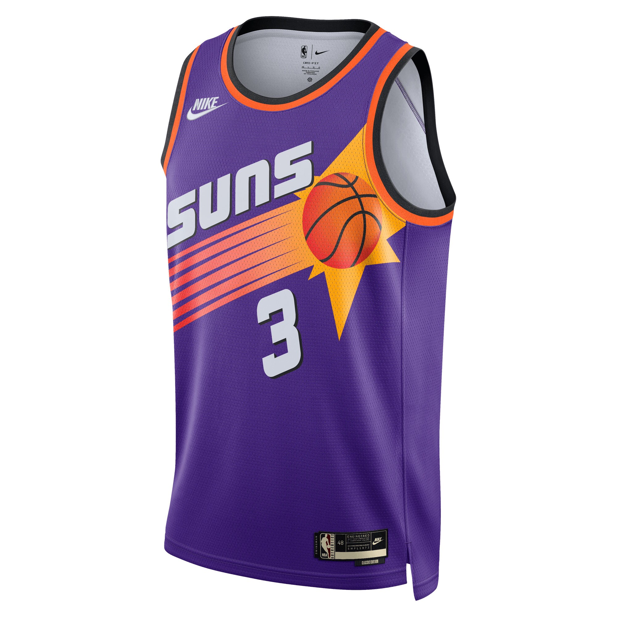Alternative view of Chris Paul Phoenix Suns Swingman Basketball Jersey - Classic Edition - Purple