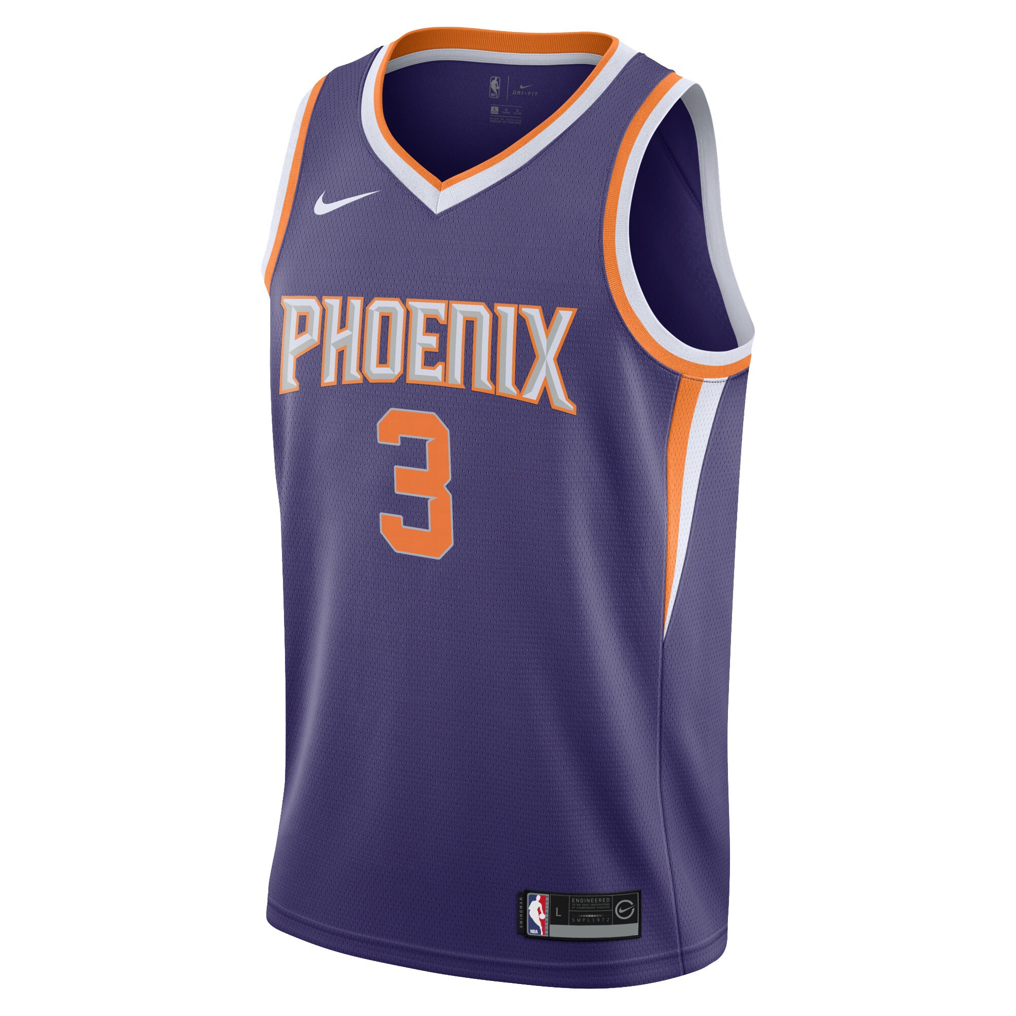 Alternative view of Chris Paul Phoenix Suns Youth Swingman Basketball Jersey - Icon Edition - Purple