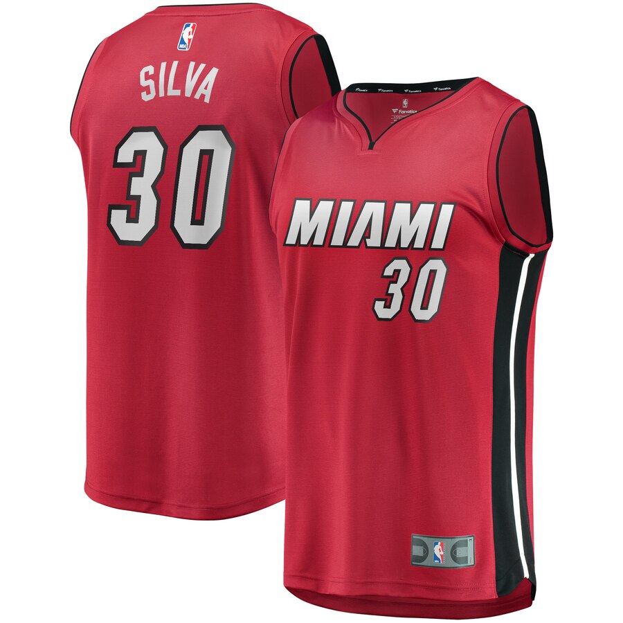 Chris Silva Miami Heat Fanatics Branded Fast Break Replica Player Basketball Jersey Red - Statement Edition