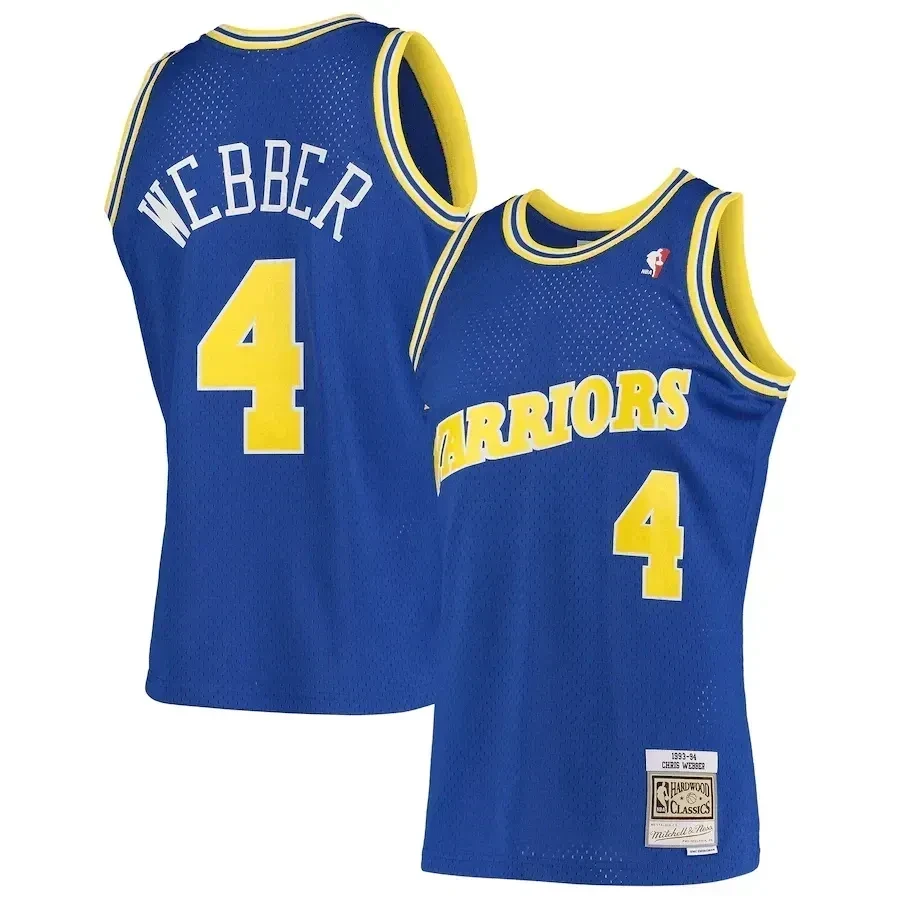Chris Webber Golden State Warriors Mitchell & Ness Hardwood Classics 1993-94 Swingman Basketball Jersey - Royal - JS330 