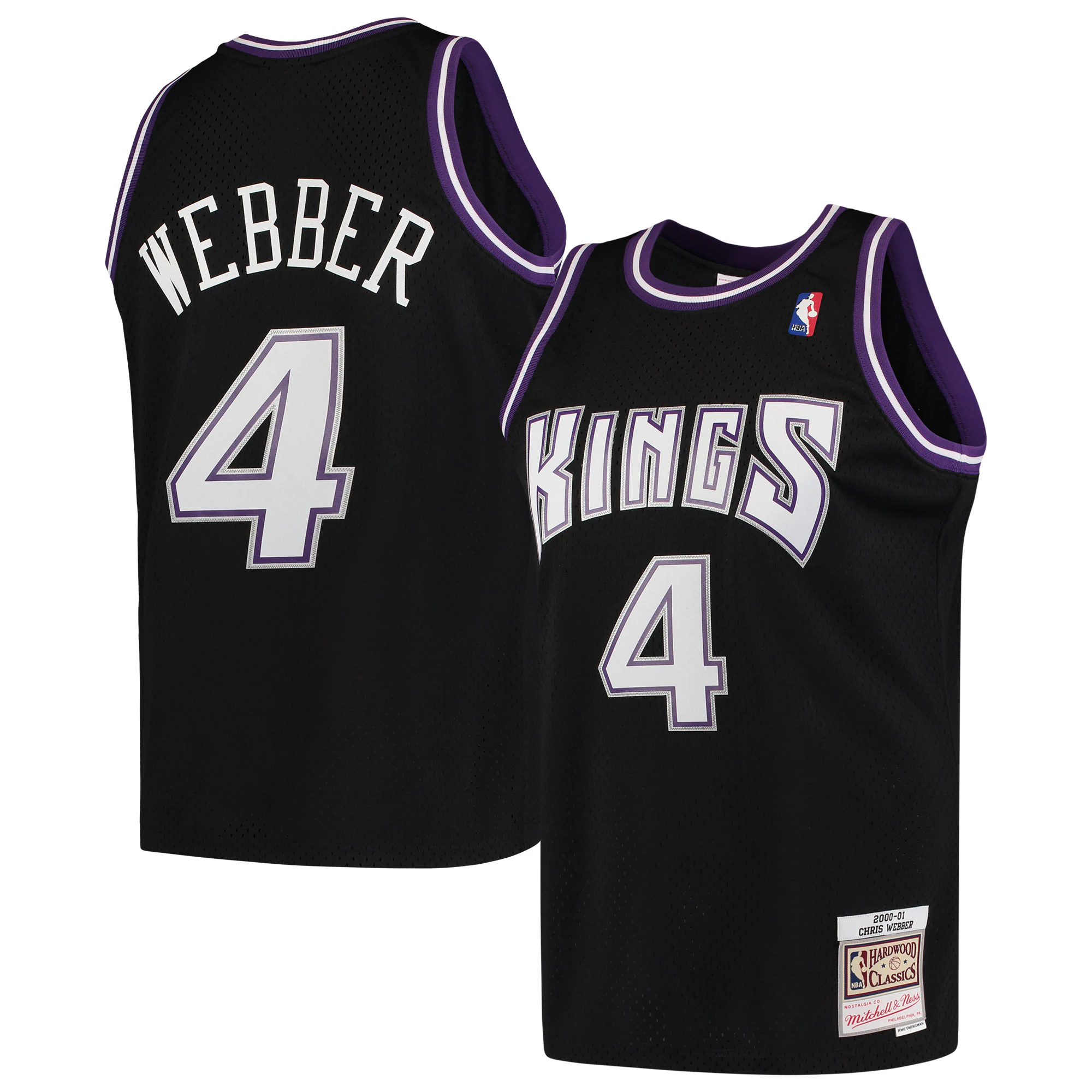 Chris Webber Sacramento Kings Mitchell & Ness Hardwood Classics 2000-01 Swingman Basketball Jersey – Black – Jsfangear Basketball Jersey Store