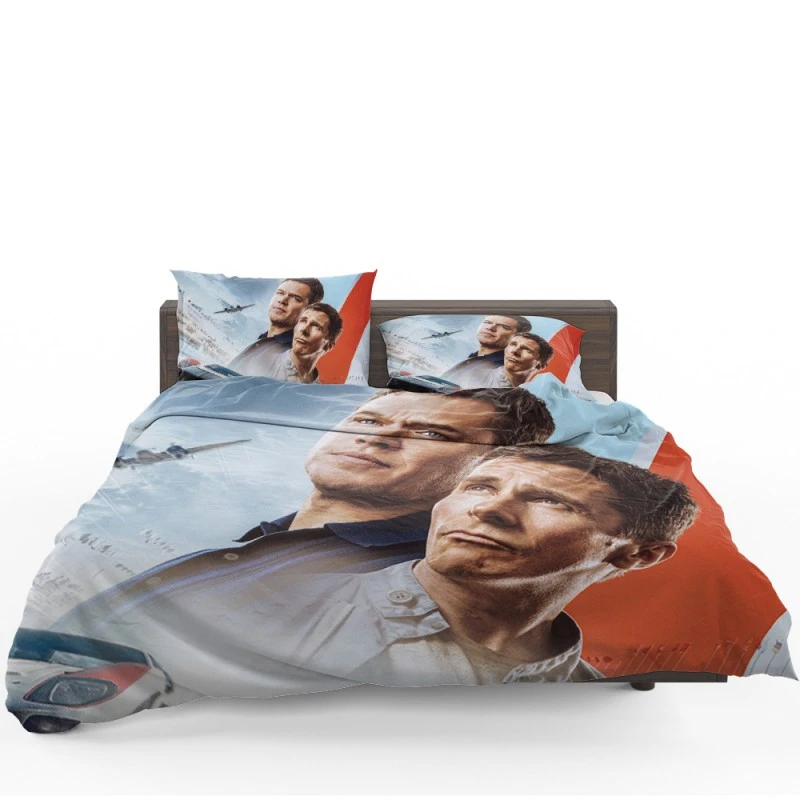 Christian Bale Matt Damon In Ford V Ferrari Film Bedding Set - Custom Bedding Set